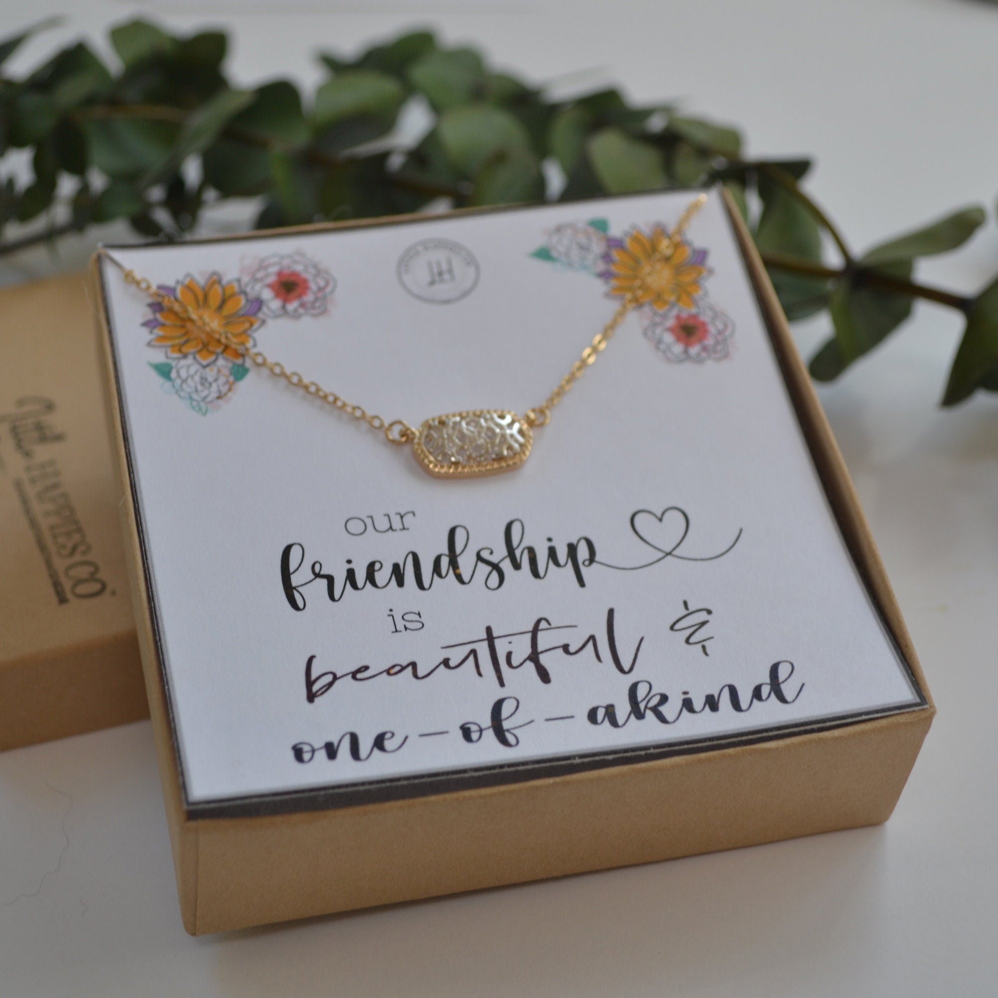 Great friends necklace, Special friend gift, Send a gift to a friend, Thinking of you gift, Best friend birthday gifts for her, Mail a gift