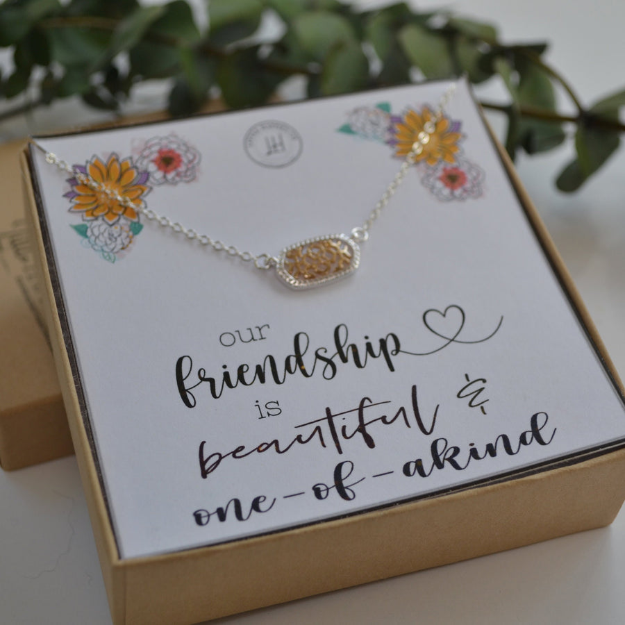 Great friends necklace, Special friend gift, Send a gift to a friend, Thinking of you gift, Best friend birthday gifts for her, Mail a gift