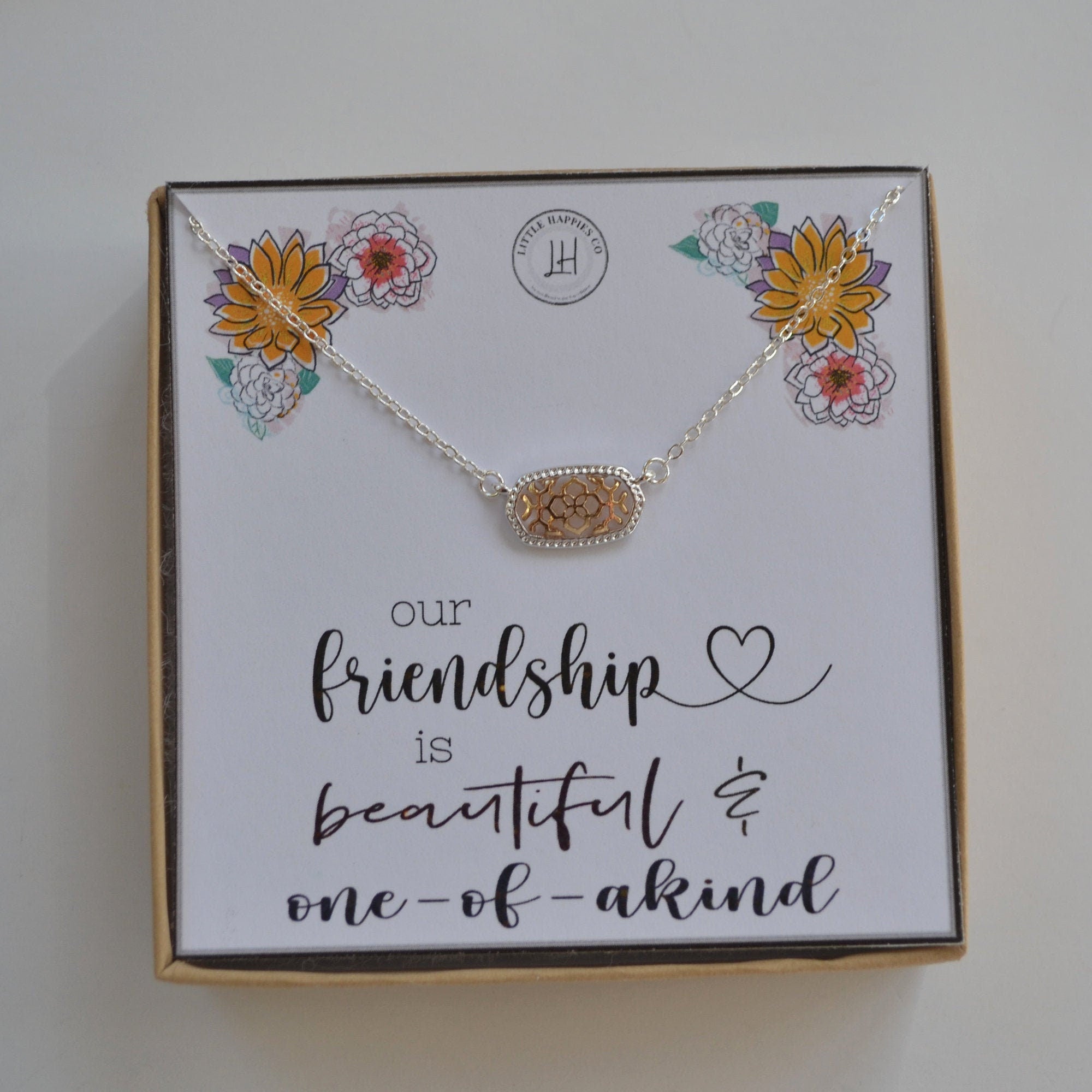 Great friends necklace, Special friend gift, Send a gift to a friend, Thinking of you gift, Best friend birthday gifts for her, Mail a gift