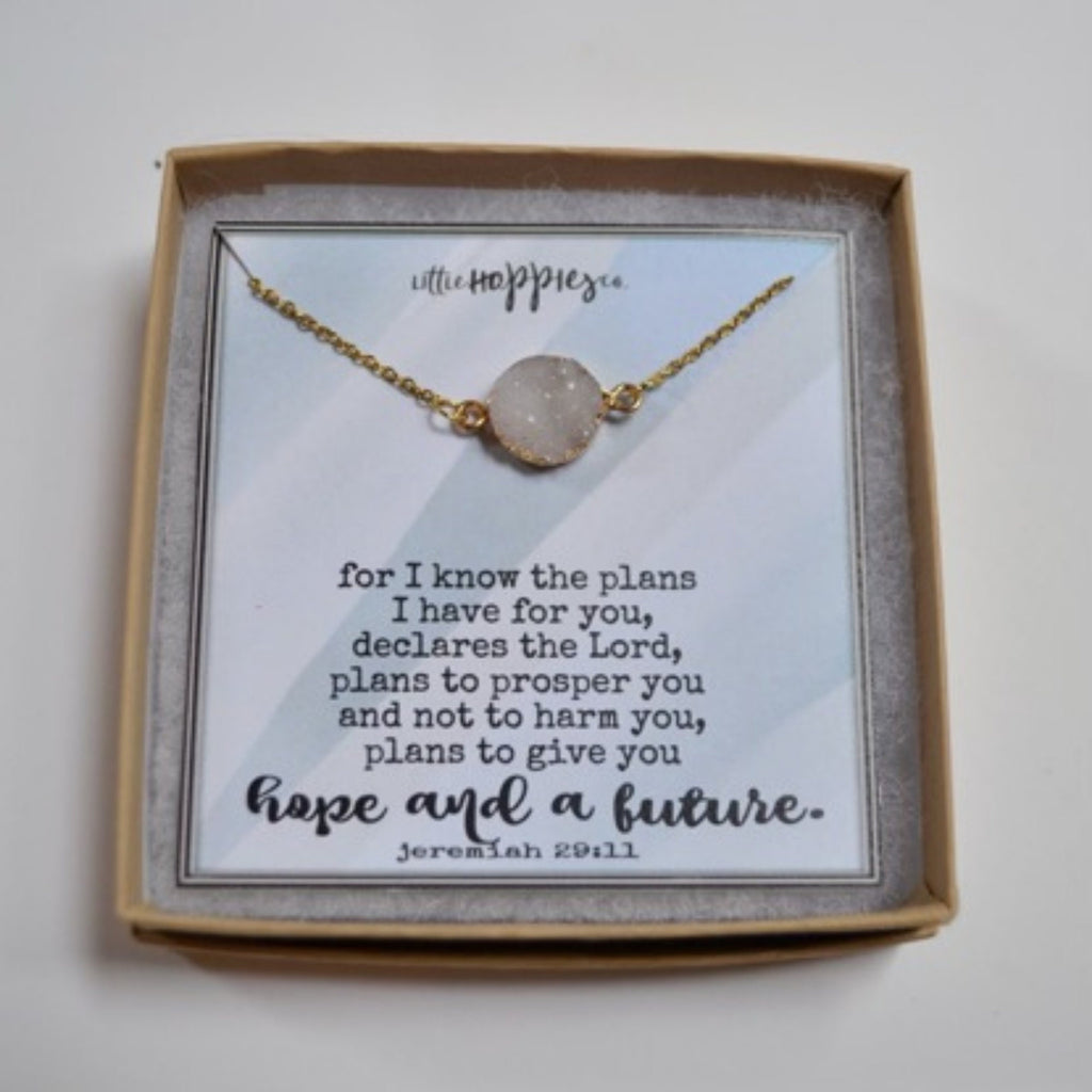 Jeremiah 29 11 Necklace, Christian Graduation Gifts, Christian Jewelry, Christian Gifts, Faith Necklace, Scripture Necklace, Baptism Gifts