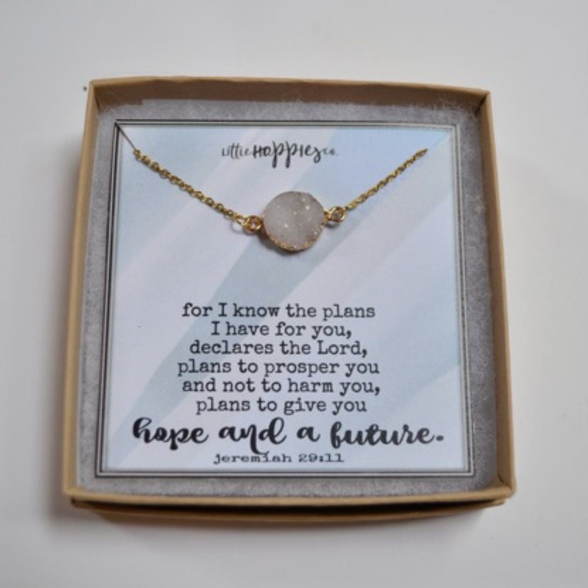Jeremiah 29 11 Necklace, Christian Graduation Gifts, Christian Jewelry, Christian Gifts, Faith Necklace, Scripture Necklace, Baptism Gifts