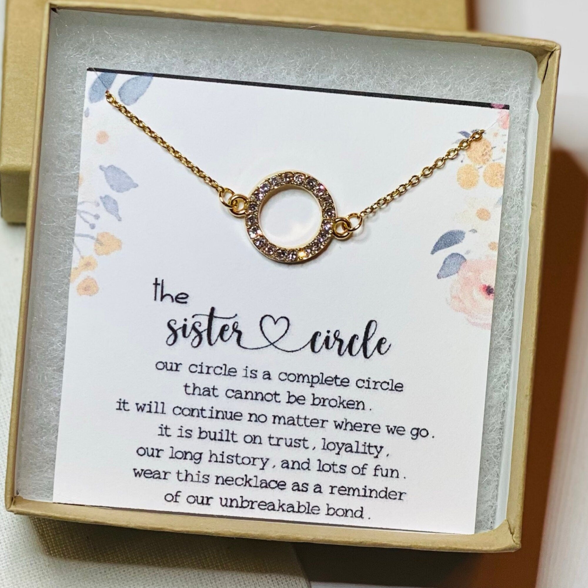 Sister birthday gift, Sister in law birthday gift, Big sister, Sister necklace, Gift jewelry, Sisters necklace, Sister gift, Gift for sister