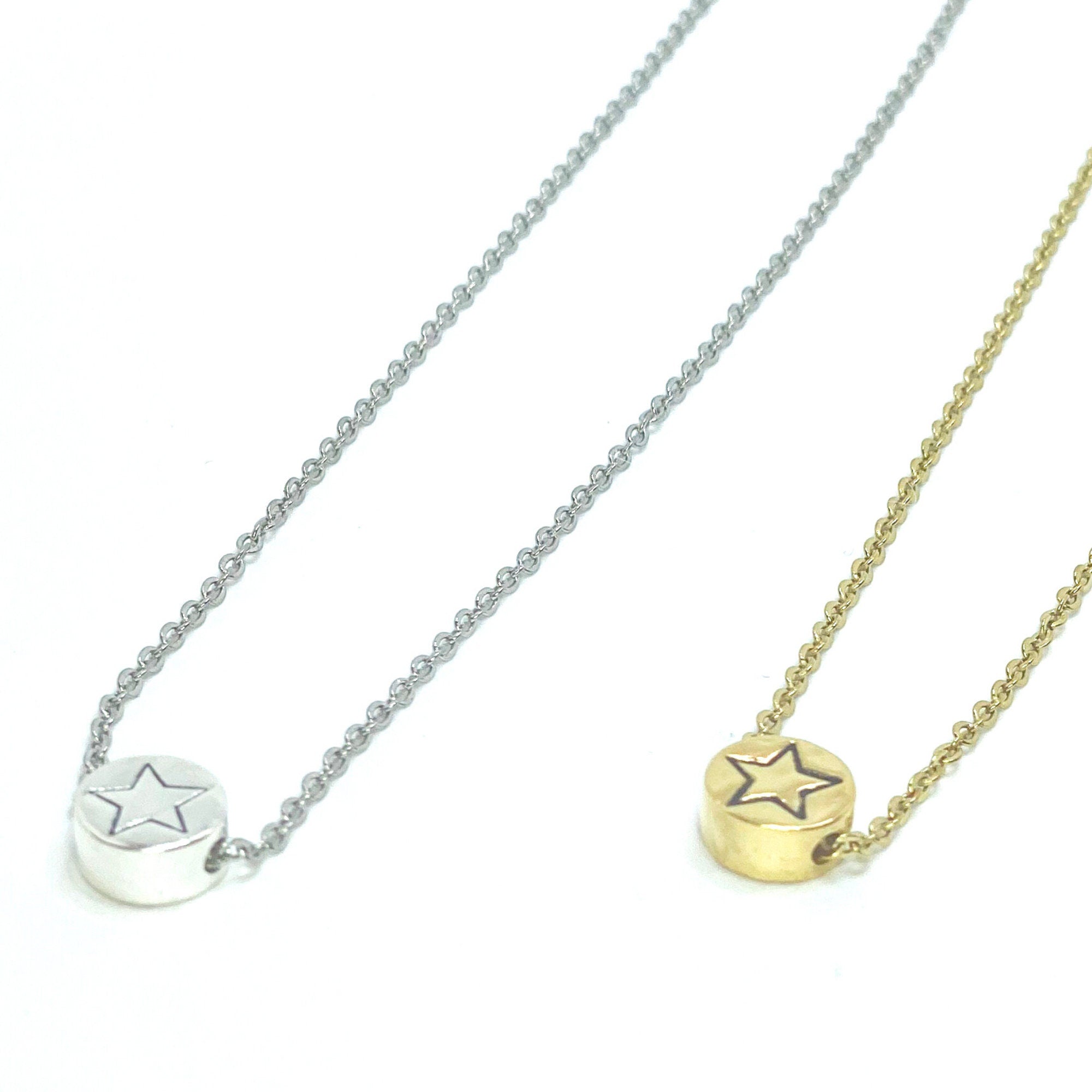 Celestial necklaces, Moon necklace, Star necklace, Gift for friend, Friendship necklace set, Gift for sister, big sister, little sister