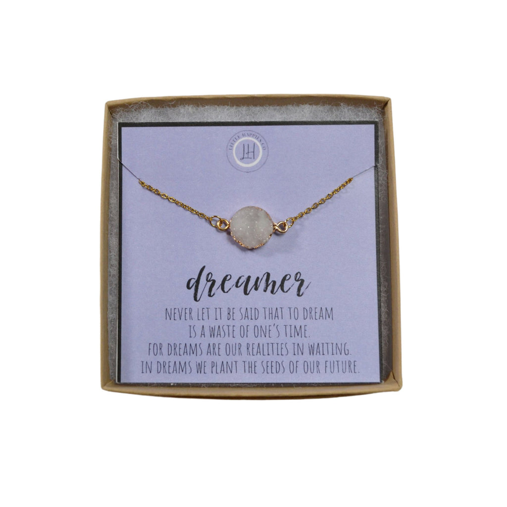 Encouragement card, Dreamer necklace, Motivational gifts, Inspirational card, Inspiration necklace, Inspirational jewelry, Graduation gift