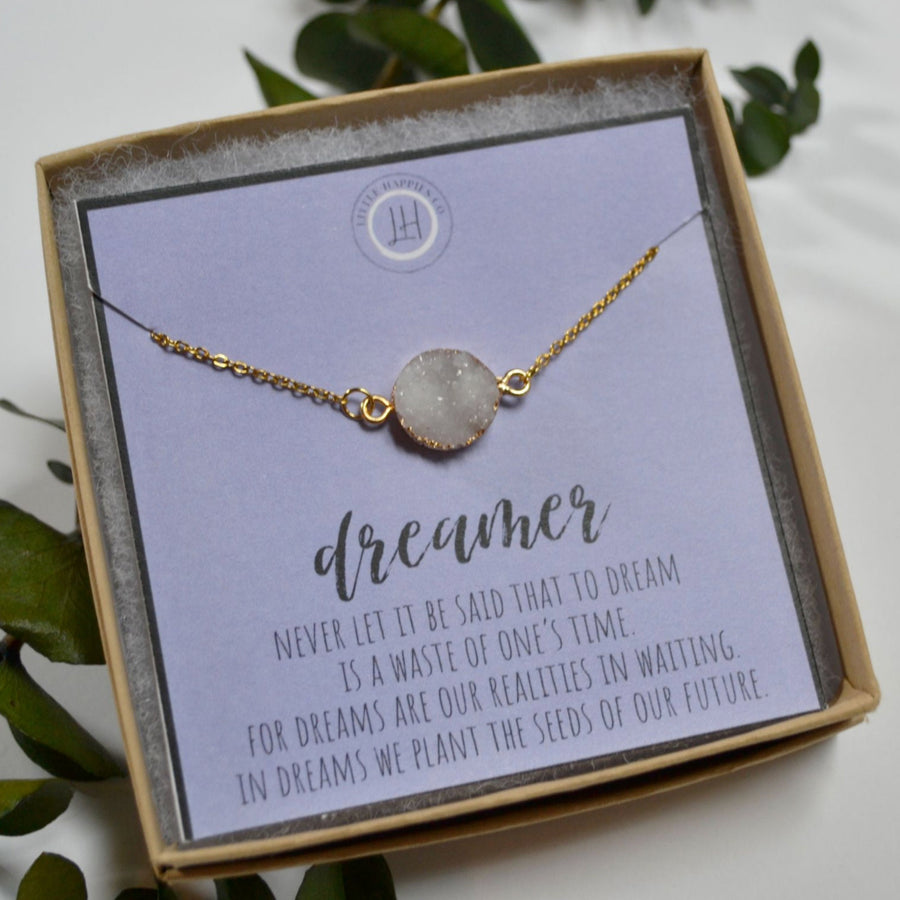 Encouragement card, Dreamer necklace, Motivational gifts, Inspirational card, Inspiration necklace, Inspirational jewelry, Graduation gift