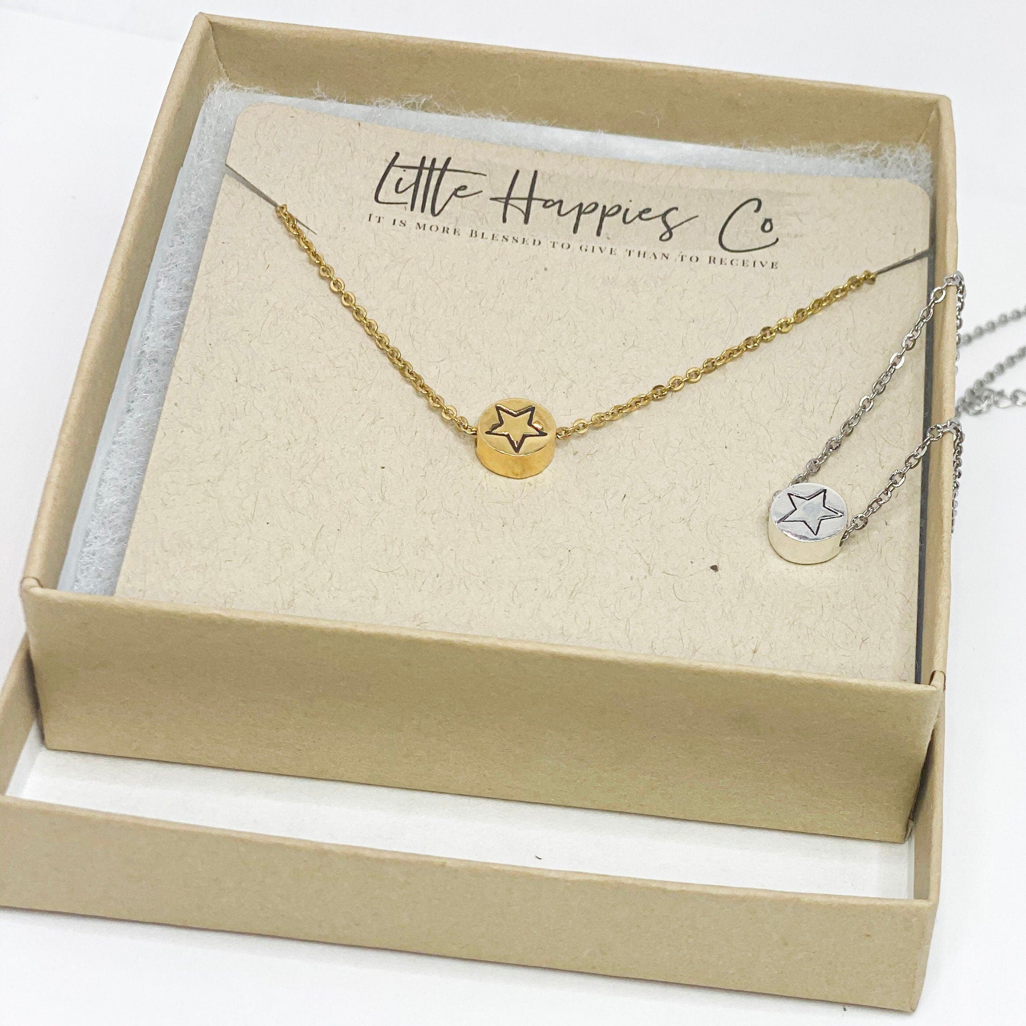 Celestial necklaces, Moon necklace, Star necklace, Gift for friend, Friendship necklace set, Gift for sister, big sister, little sister