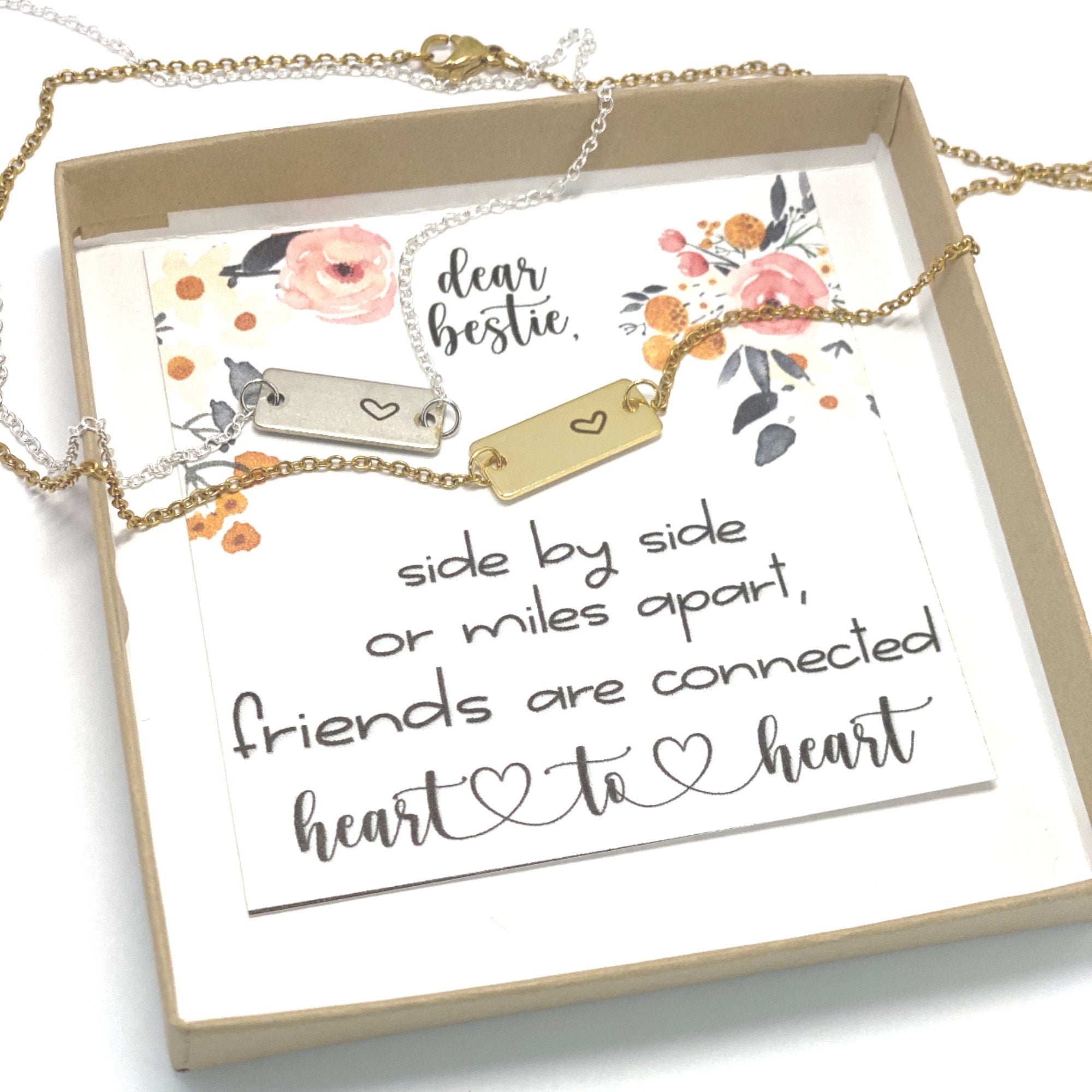 Gift for best friend, Birthday gift for best friend, gift for friend, Friendship necklace, gift for her, necklace, inexpensive gift