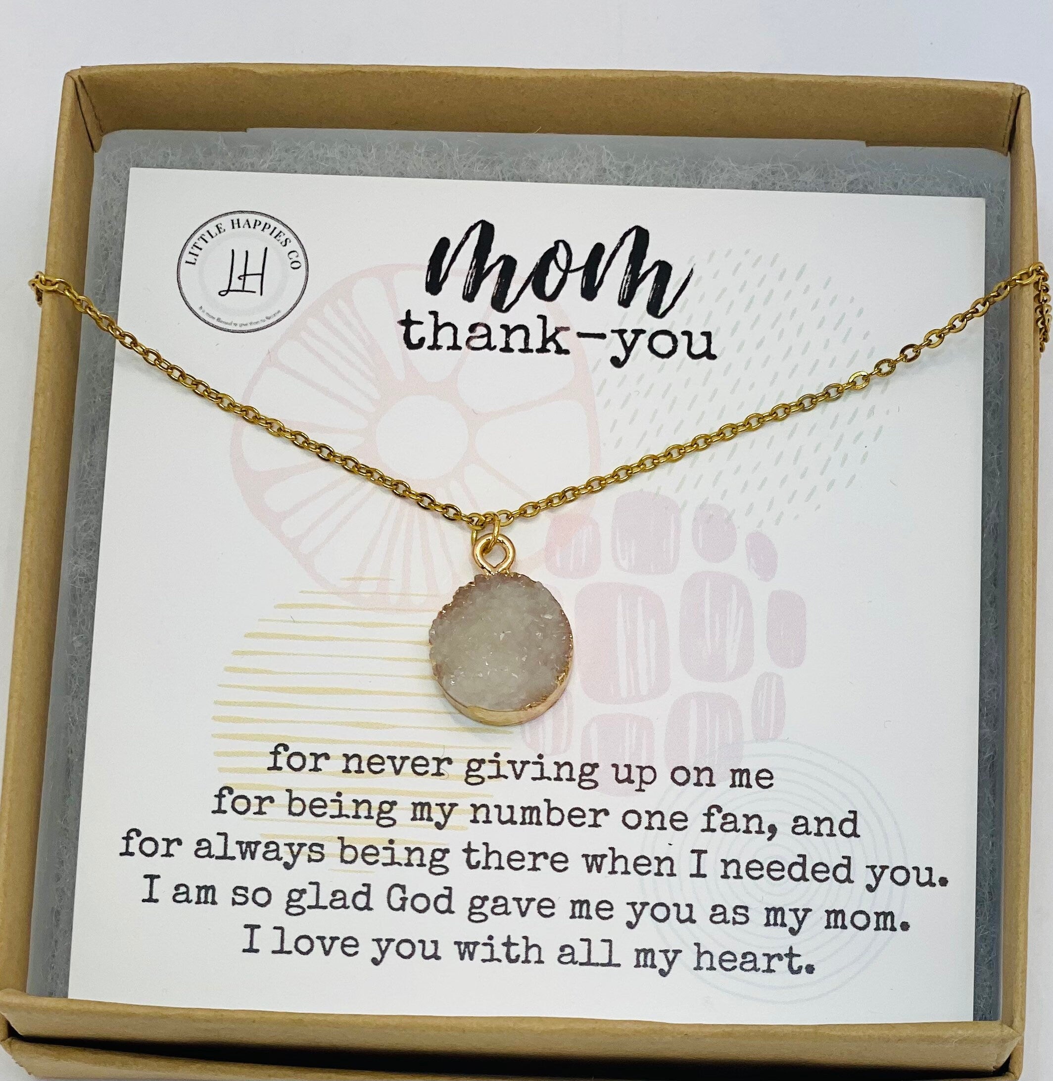 Mom necklace, Mothers Day gift, Mother’s Day gift for mom from daughter, Thank you gift for mom, Gifts for mom from daughter, Gold,silver
