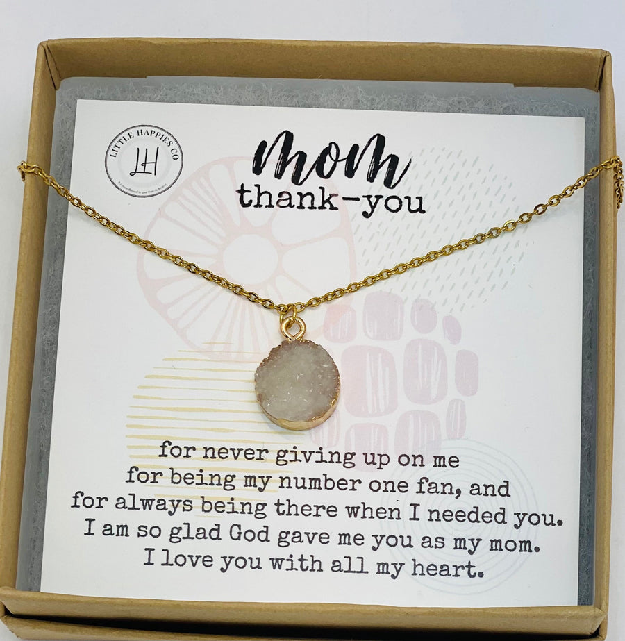 Mom necklace, Mothers Day gift, Mother’s Day gift for mom from daughter, Thank you gift for mom, Gifts for mom from daughter, Gold,silver
