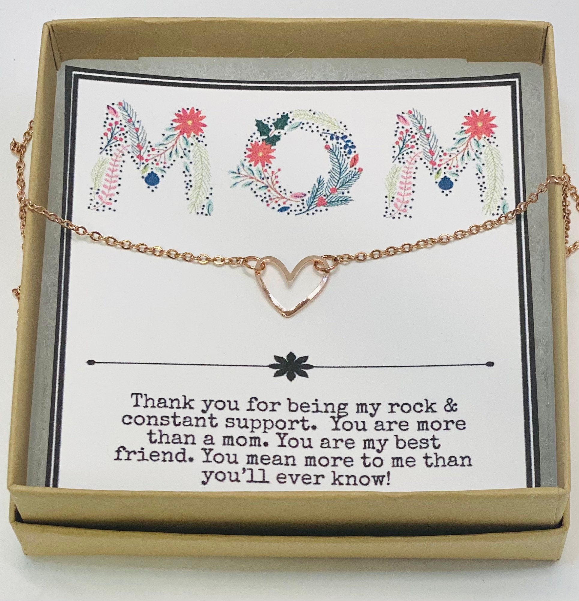 Mother's Day SALE, Mother's Day special gift, Mother's Day gift from daughter or son, Gifts for mom, Mom necklace, Mother's Day card