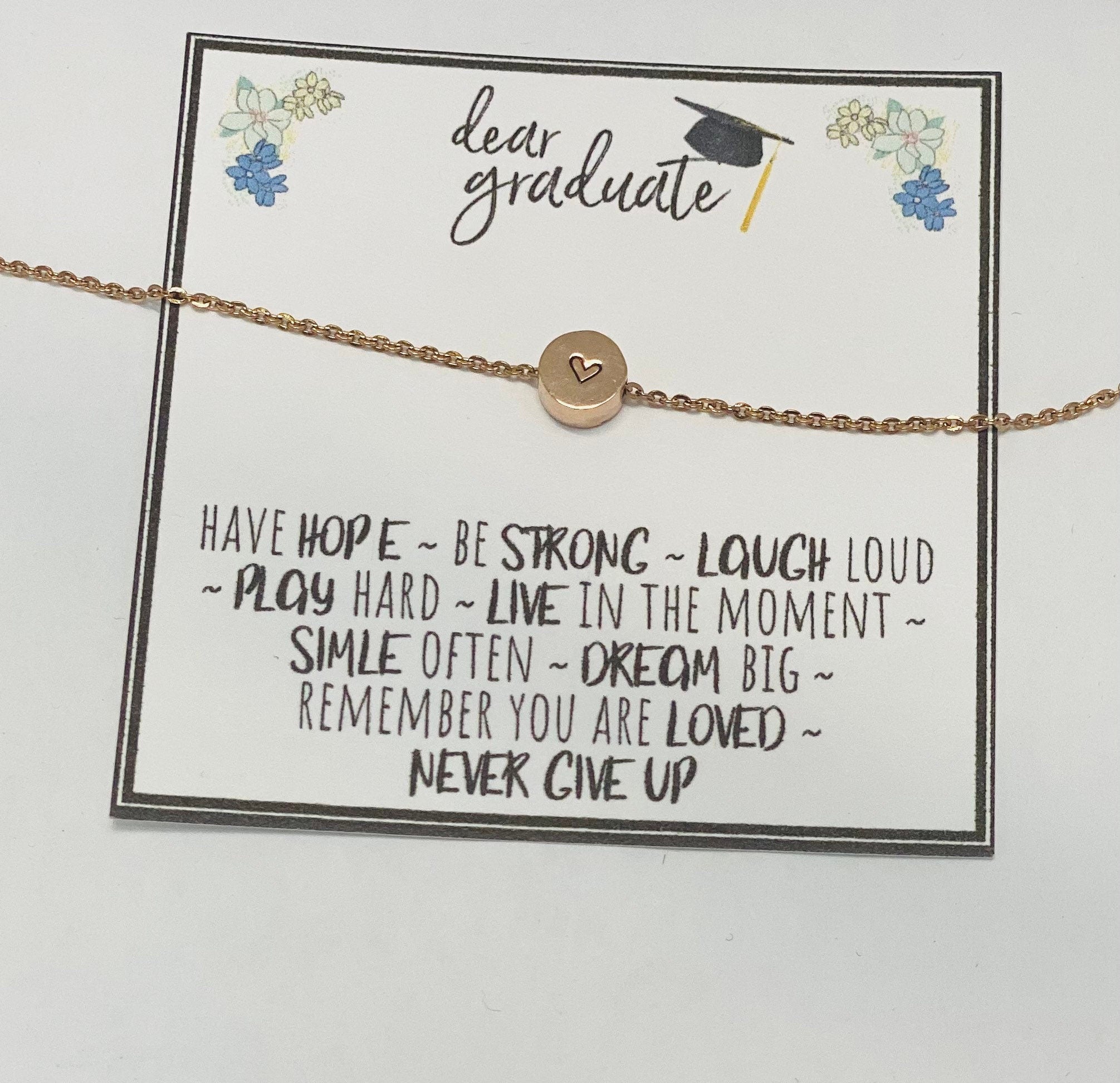 College graduation necklace, Grad gift, Grad gifts for her, Grad gifts for girls, Graduation necklace gift, Graduation necklace for daughter