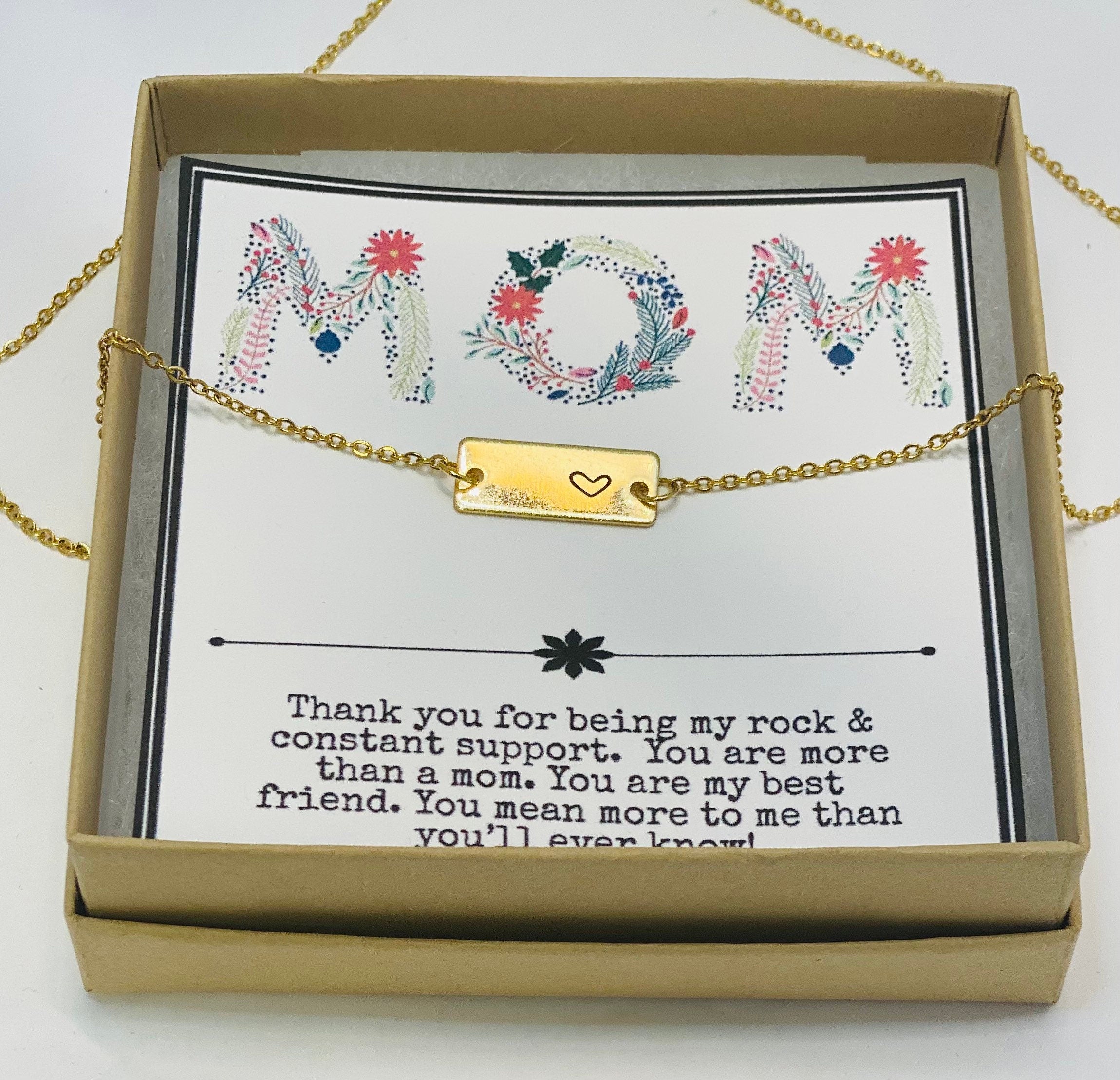 Mother's Day SALE, Mother's Day special gift, Mother's Day gift from daughter or son, Gifts for mom, Mom necklace, Mother's Day card