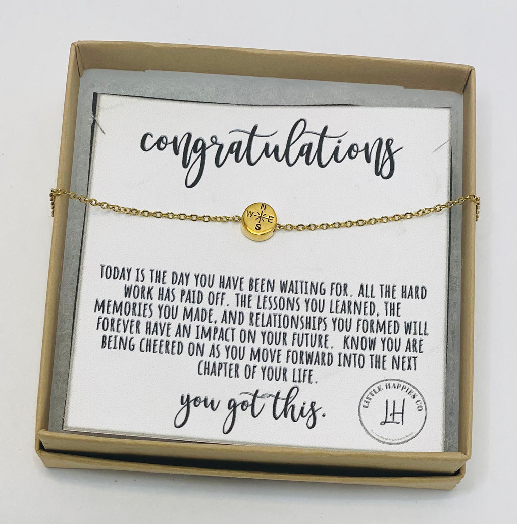 Dainty Compass Necklace, Christian Jewelry, graduation gift, gift for graduates, college graduation gift, high school, gift for graduate