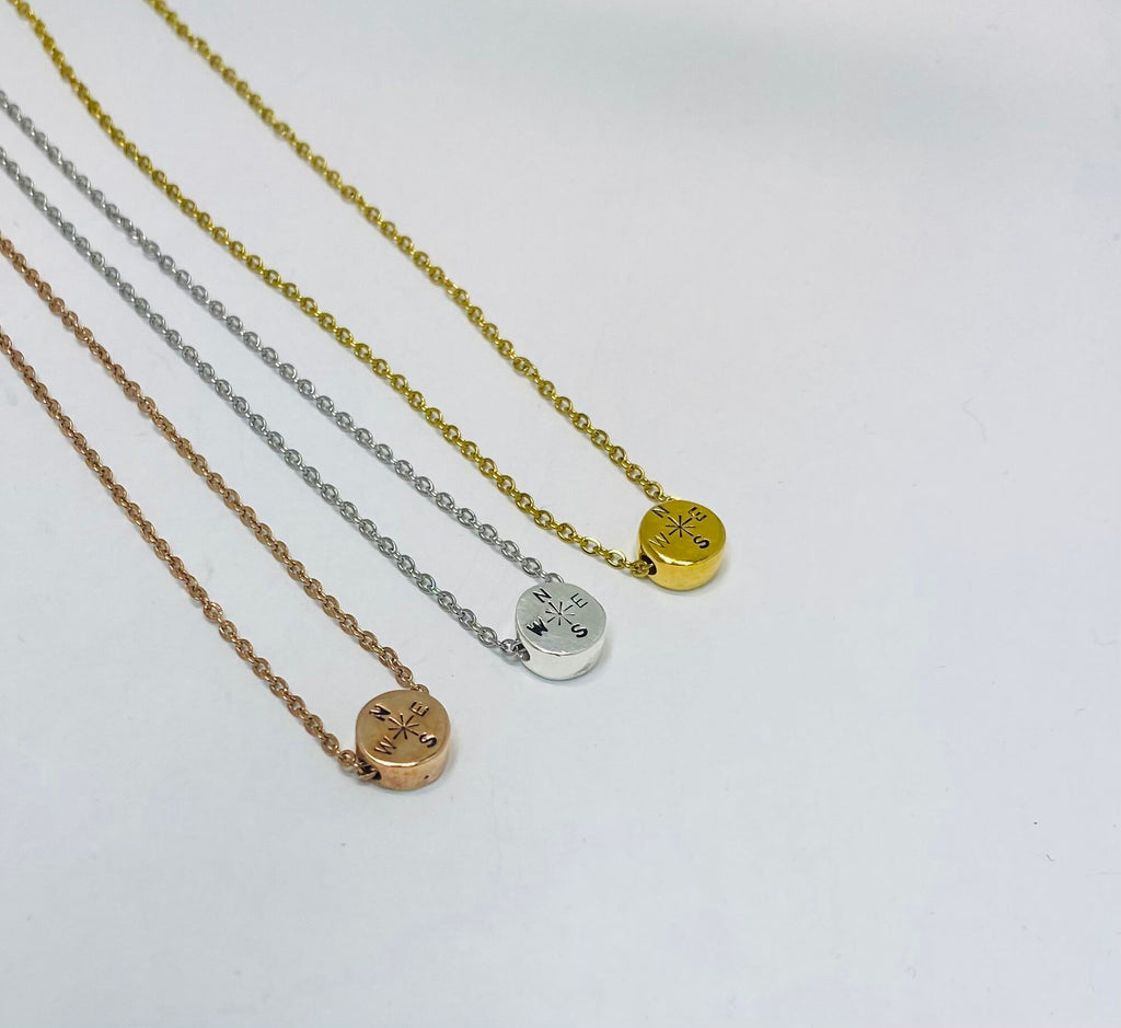 Adventure gifts, Travel necklace, Compass necklace, Travel jewelry, New beginnings gift, Travel buddy gift, Graduation present, Grad gift,