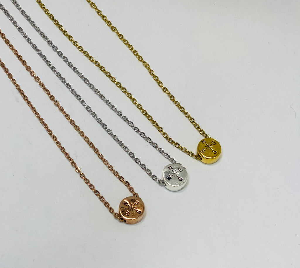 Adventure gifts, Travel necklace, Compass necklace, Travel jewelry, New beginnings gift, Travel buddy gift, Graduation present, Grad gift,