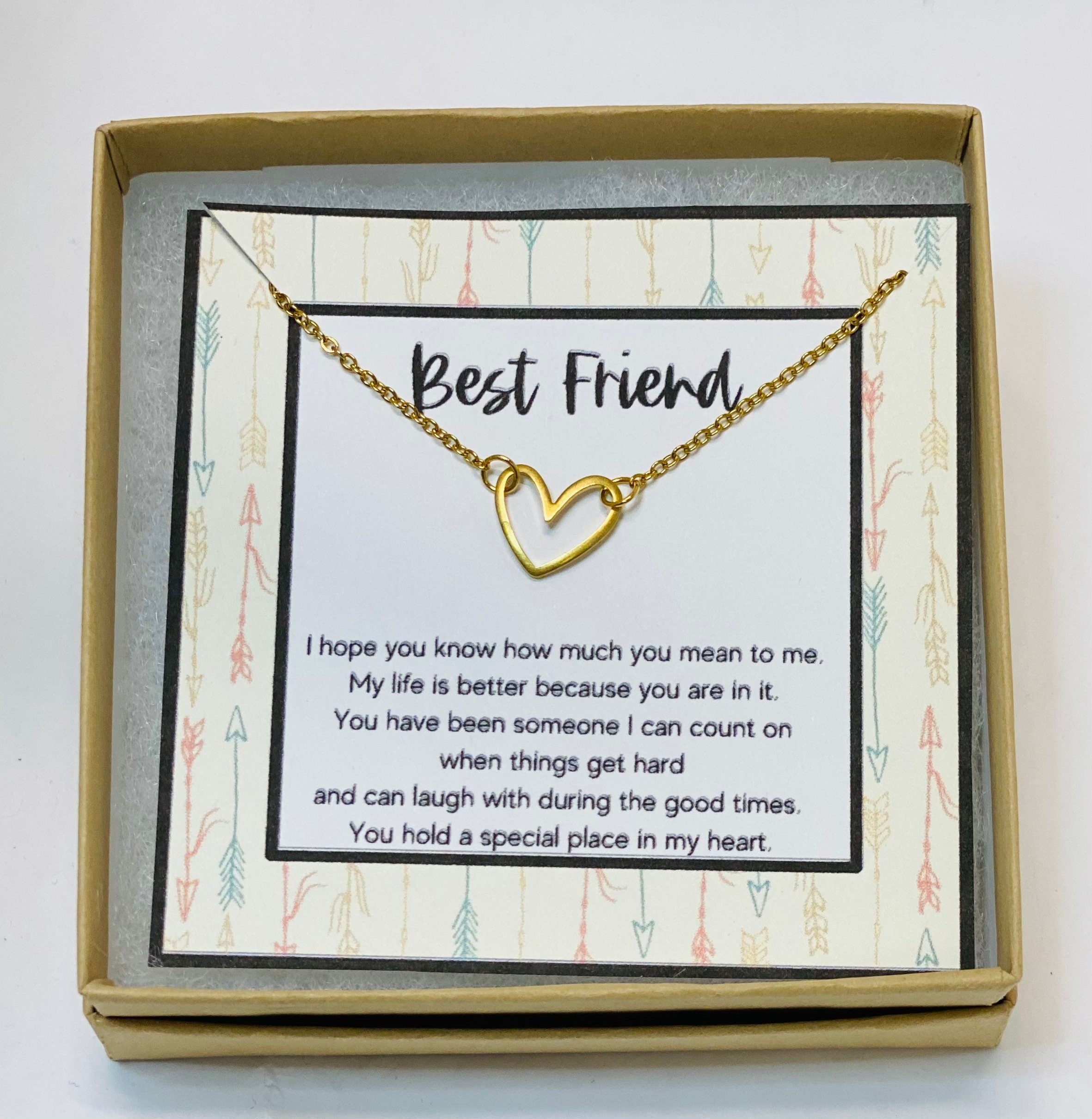 Necklace for best friend, Friend forever, Friend jewelry, Friend necklace, Friendship quote gifts, BFF necklace, Soul sister, Tribe, Bestie