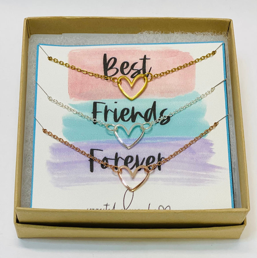 3 Best friends necklace, 3 Necklace set, 3 Sisters gifts, Sisters matching jewelry, Friendship set of (3) friends, Friendship necklaces