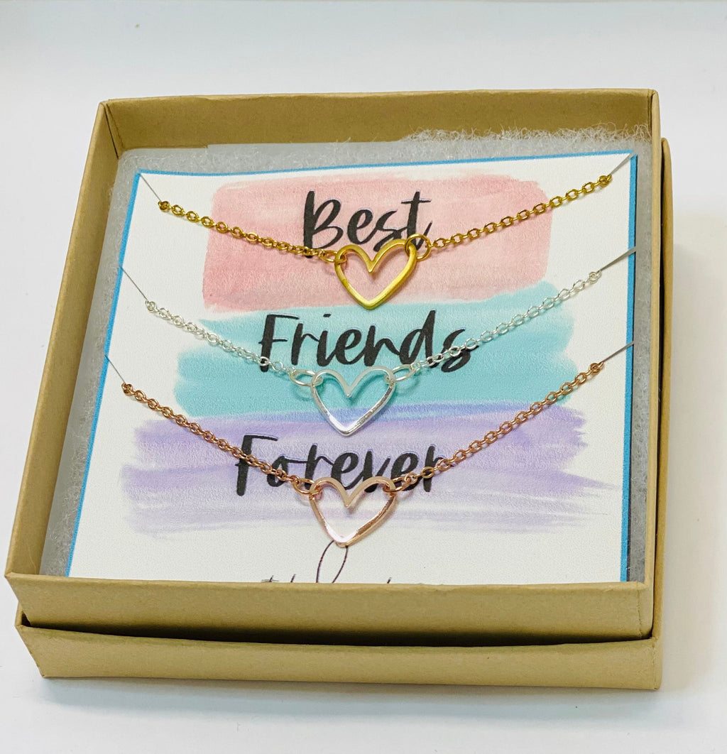 3 Best friends necklace, 3 Necklace set, 3 Sisters gifts, Sisters matching jewelry, Friendship set of (3) friends, Friendship necklaces