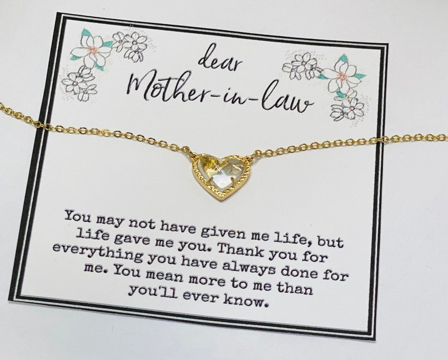 Satisfaction guaranteed Mother in Law Necklace, Mother-in-law Gift, Mom  Gifts, Wedding Gift, Valentine's Day, Mother's Day Gift, Jewelry Gifts  Tpt432nl - White Gold, Love, gift for mom in law - lesrochers.info
