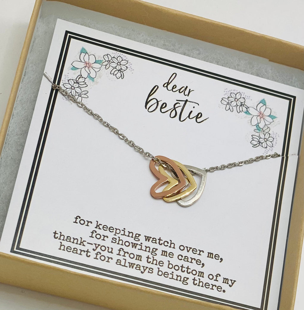 Friendship heart necklace, Besties necklace, Birthday gifts for best friend girl, Best friend jewelry, Bestie necklace, BFF necklace