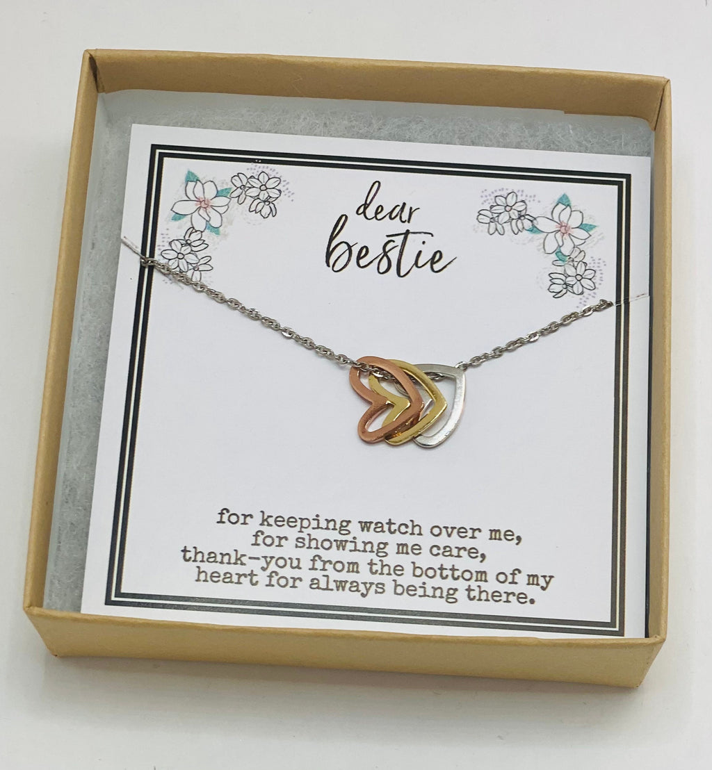 Friendship heart necklace, Besties necklace, Birthday gifts for best friend girl, Best friend jewelry, Bestie necklace, BFF necklace