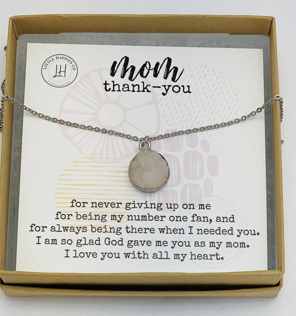 Mom necklace, Mothers Day gift, Mother’s Day gift for mom from daughter, Thank you gift for mom, Gifts for mom from daughter, Gold,silver