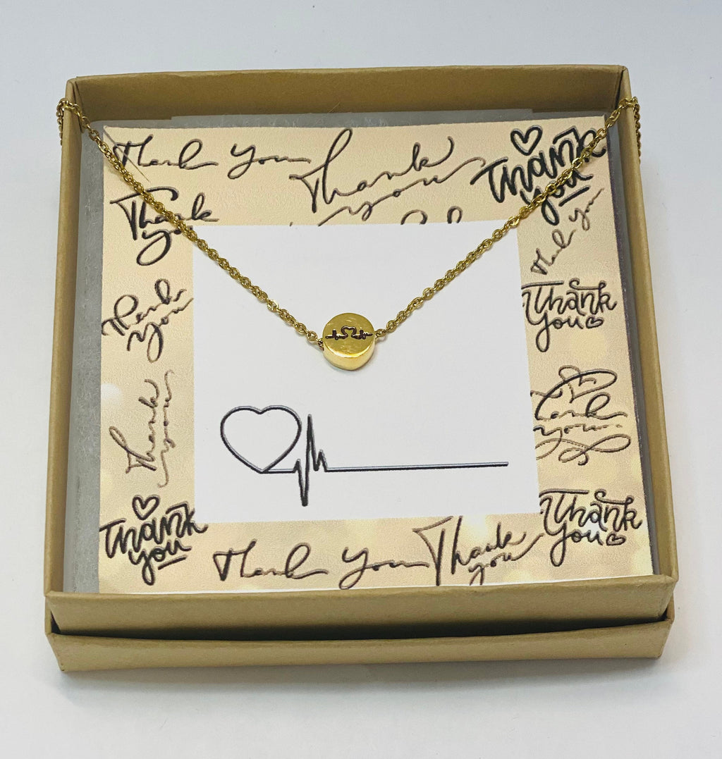 Nurse necklace, Heartbeat necklace, Thank you gifts for nurses, Nurse appreciation, Registered nurse gifts, LPN gifts, Nurse Valentine gifts