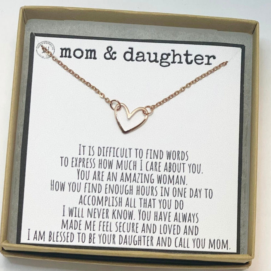 For mom, Mother Day gift, To my mom, Mom gift from daughter, Mom jewelry gift, Mother's Day surprise, Card with gift, Mothers necklace