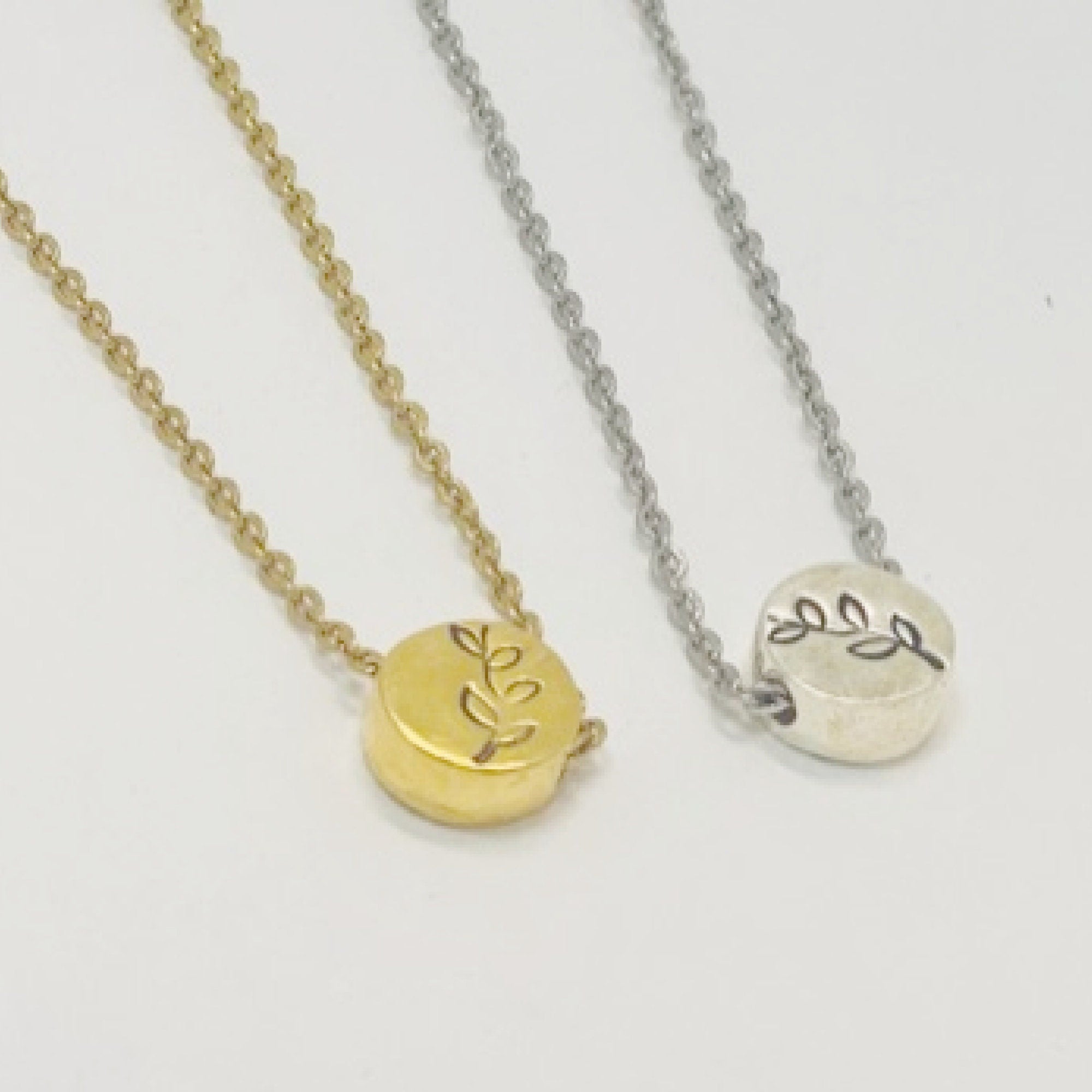 Cheer up, Silver leaf, Gold leaf necklace, Inspire gifts, Gifts to inspire, Encourage a friend, Card and gift, Send some love, Grow through