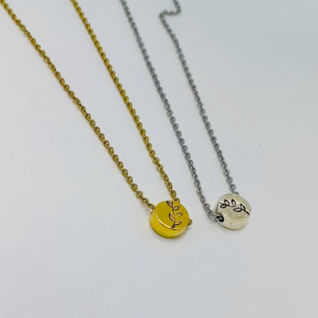 Cheer up, Silver leaf, Gold leaf necklace, Inspire gifts, Gifts to inspire, Encourage a friend, Card and gift, Send some love, Grow through