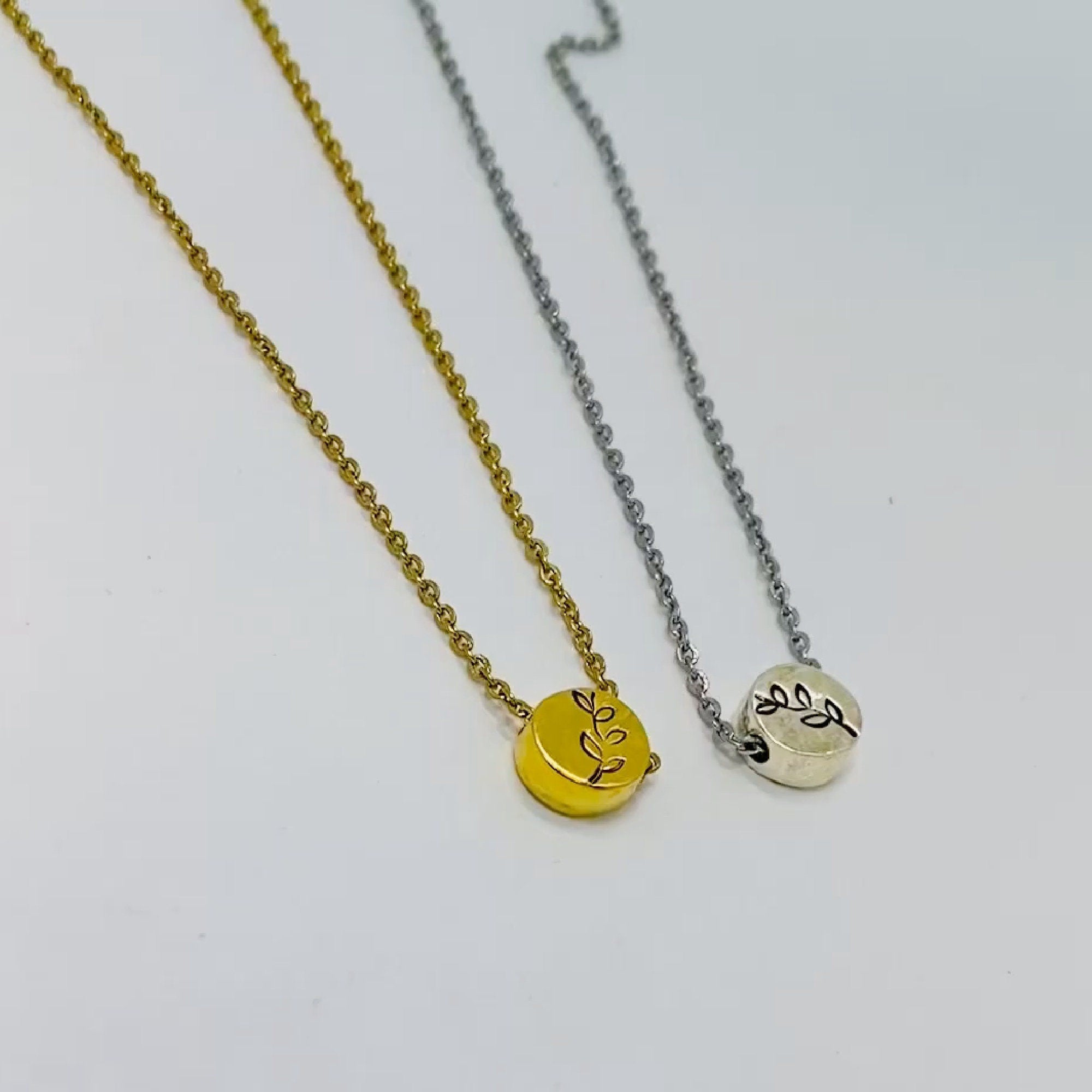 Cheer up, Silver leaf, Gold leaf necklace, Inspire gifts, Gifts to inspire, Encourage a friend, Card and gift, Send some love, Grow through