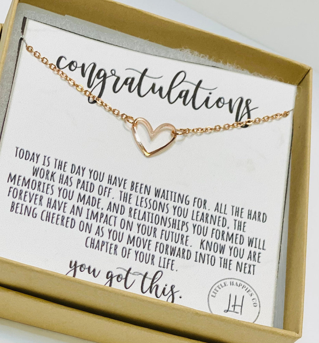 College graduation necklace, Grad gift, Grad gifts for her, Grad gifts for girls, Graduation necklace gift, Graduation necklace for daughter