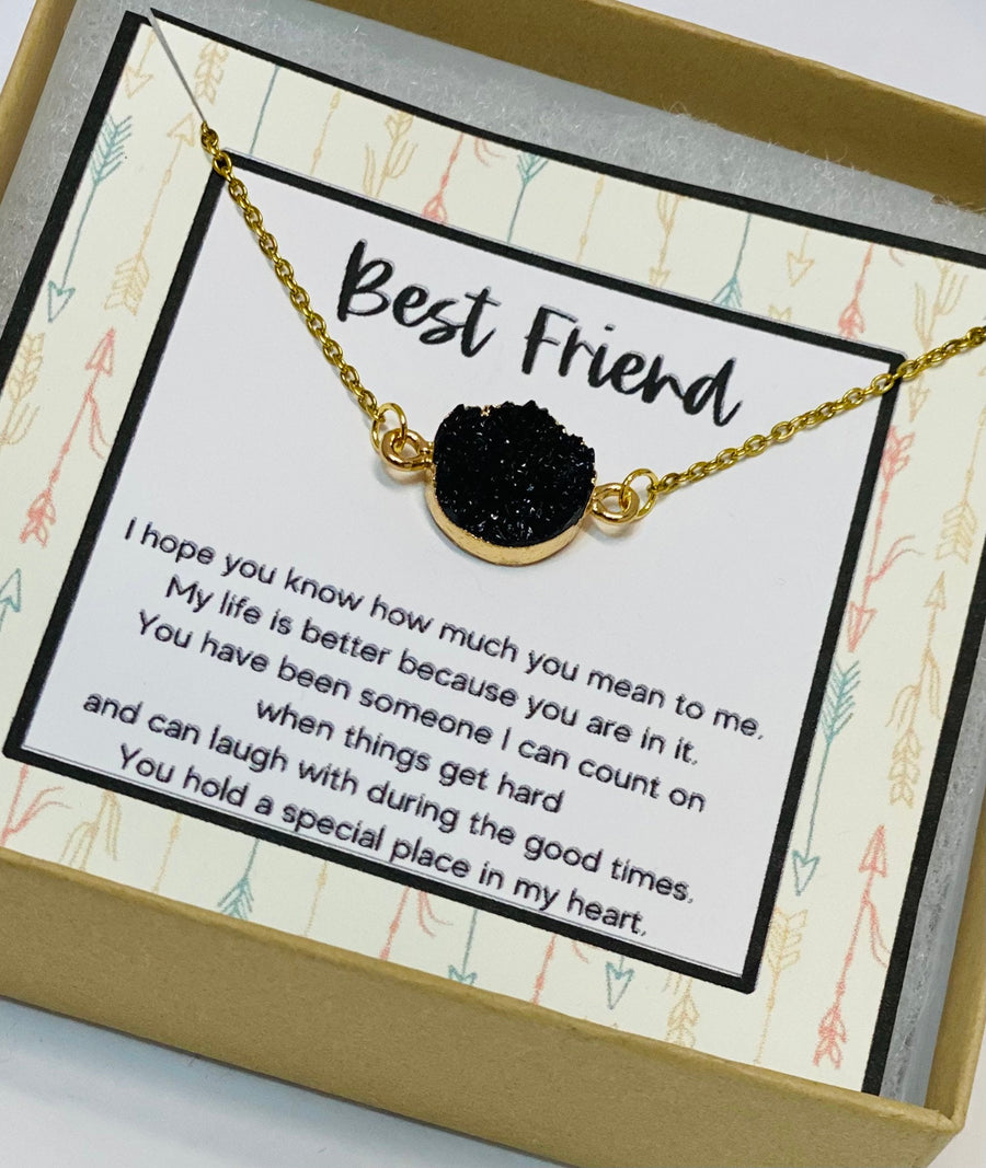 Anniversary gift for best friend, Bestie necklace, Best friend necklaces for adults, Bridesmaid gift, Friendship gift, Gift for best friend