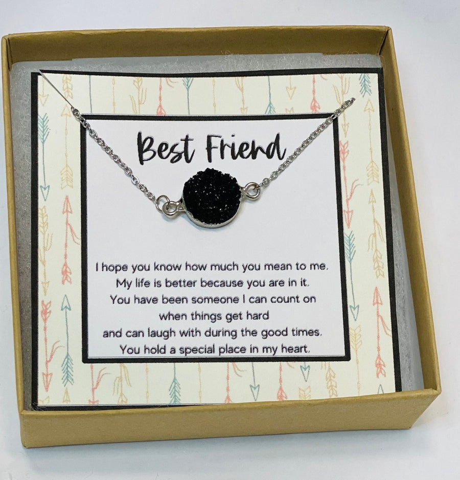 Anniversary gift for best friend, Bestie necklace, Best friend necklaces for adults, Bridesmaid gift, Friendship gift, Gift for best friend