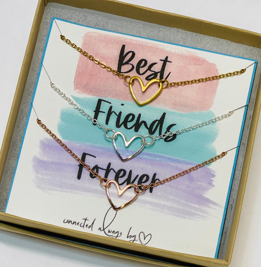 3 Best friends necklace, 3 Necklace set, 3 Sisters gifts, Sisters matching jewelry, Friendship set of (3) friends, Friendship necklaces