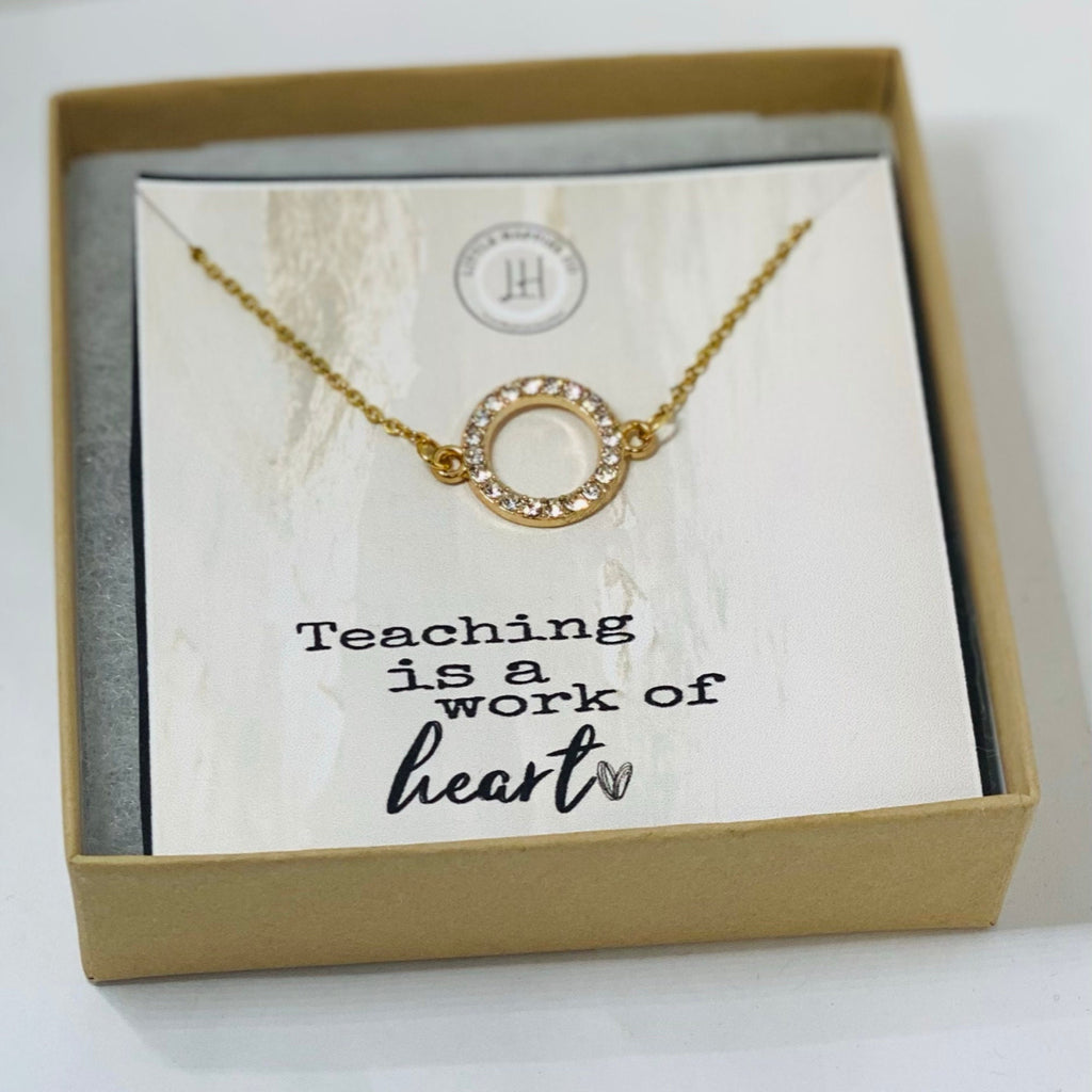 Gift idea for teacher end of year, End of year gift ideas for teachers, End of year gift for preschool teacher, Teacher jewelry, Necklace