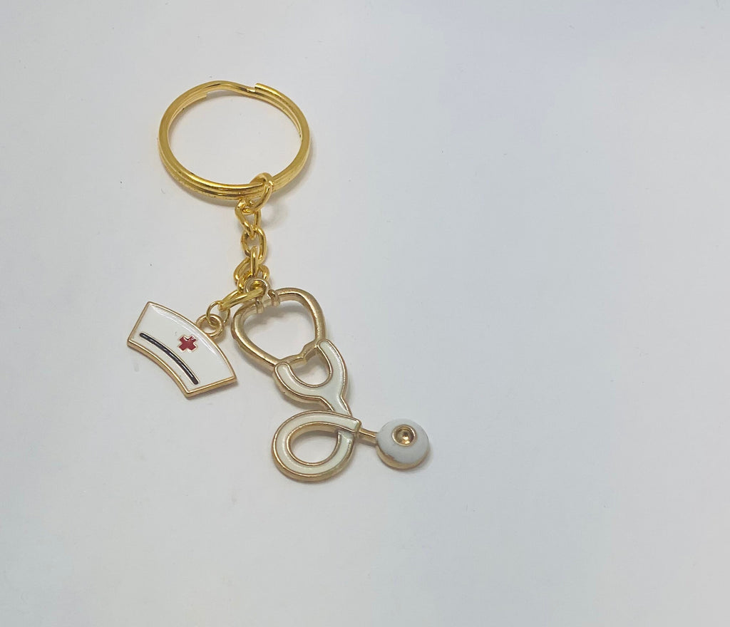 Nurse keychain, Nurse gift, Nurse key chain, Nurse appreciation, Medical key ring, Stethoscope keychain, Medical keychain, Thank you nurse