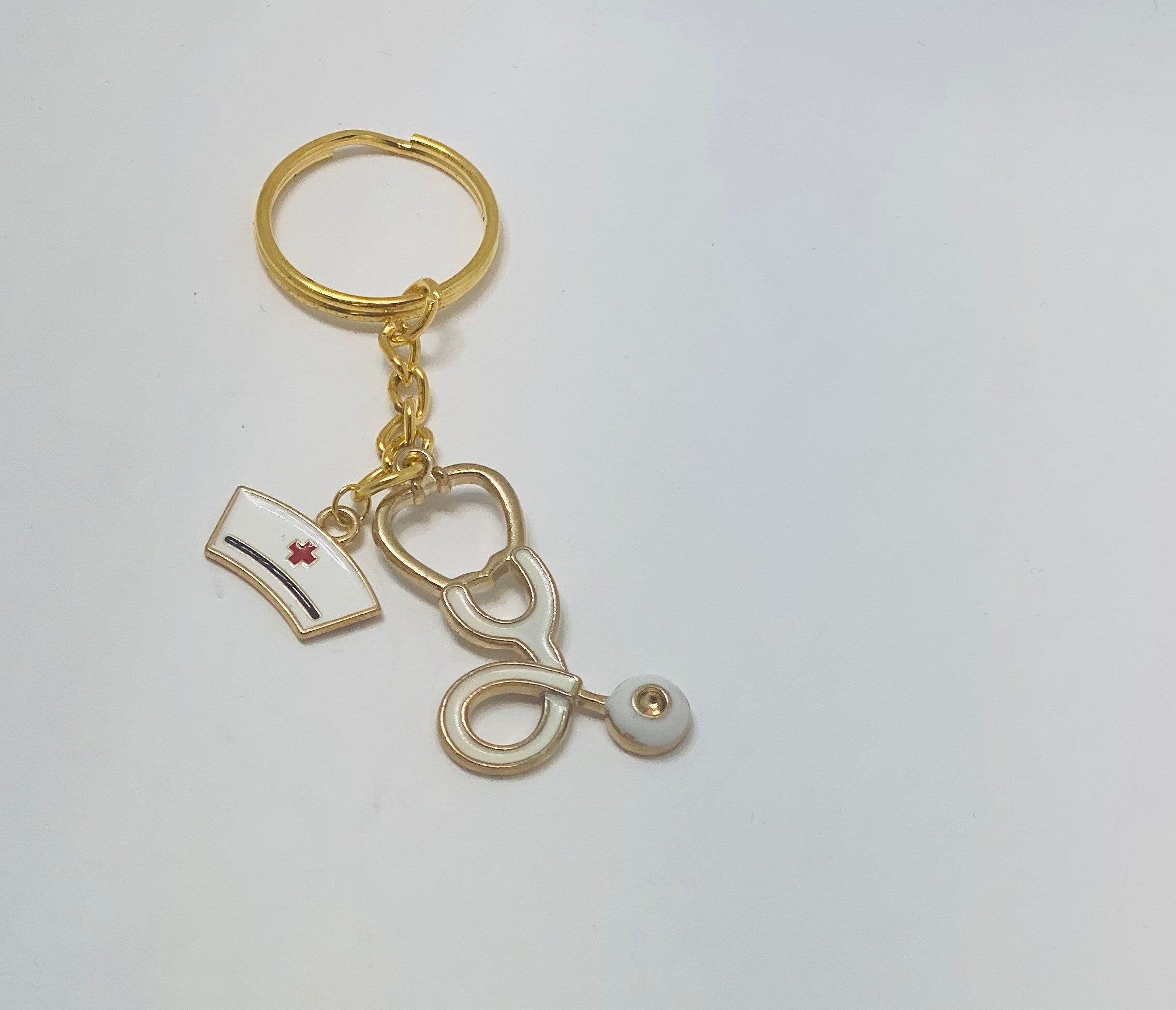 Nurse keychain, Nurse gift, Nurse key chain, Nurse appreciation, Medical key ring, Stethoscope keychain, Medical keychain, Thank you nurse