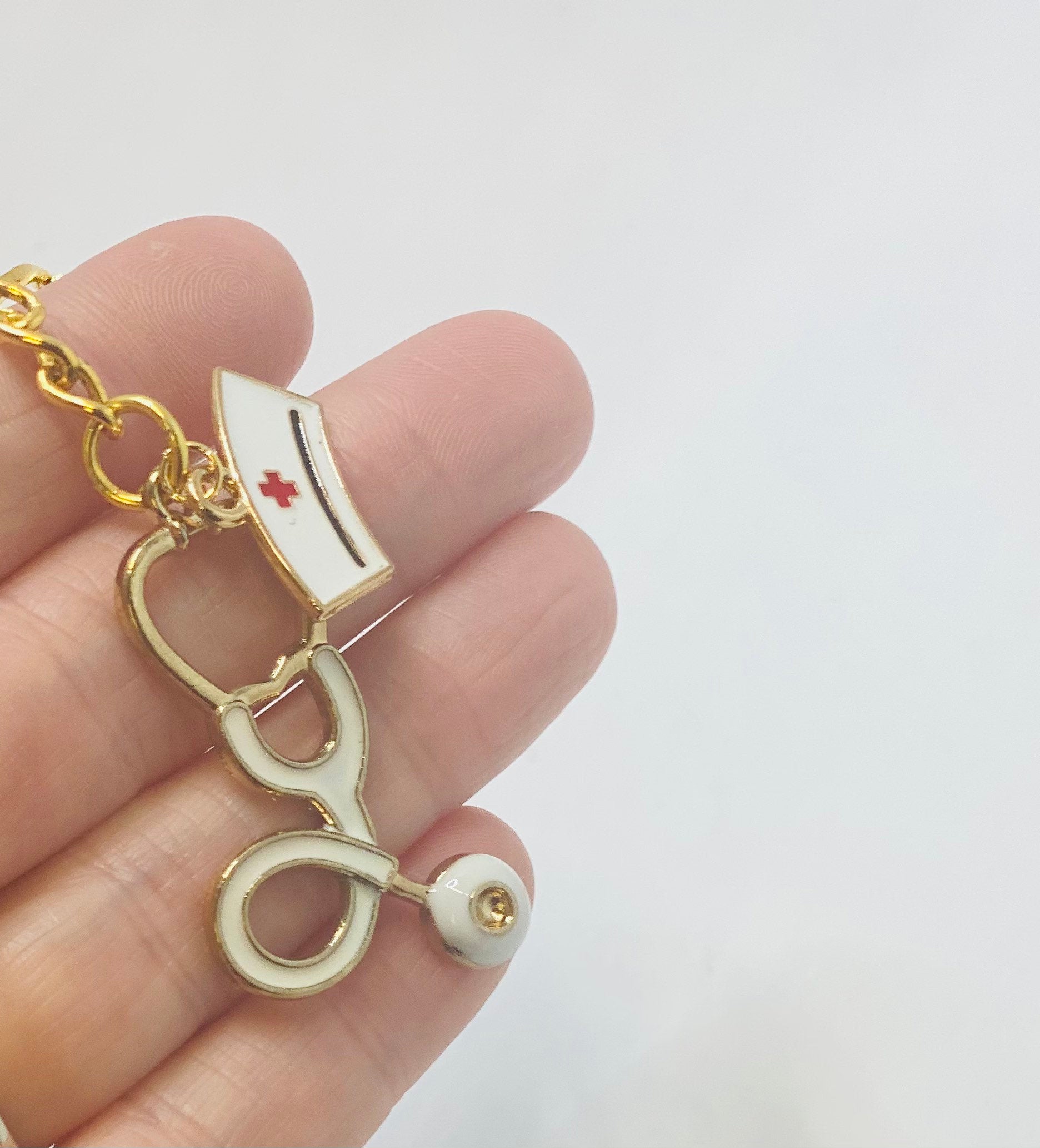 Nurse keychain, Nurse gift, Nurse key chain, Nurse appreciation, Medical key ring, Stethoscope keychain, Medical keychain, Thank you nurse