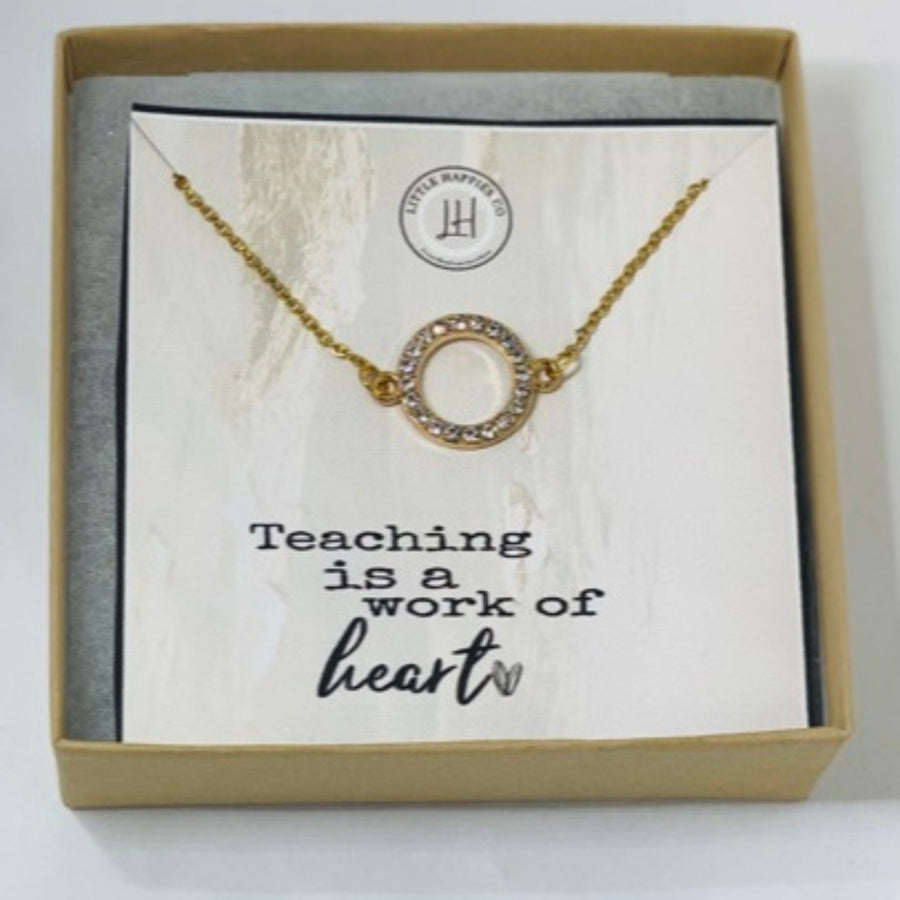 Gift idea for teacher end of year, End of year gift ideas for teachers, End of year gift for preschool teacher, Teacher jewelry, Necklace