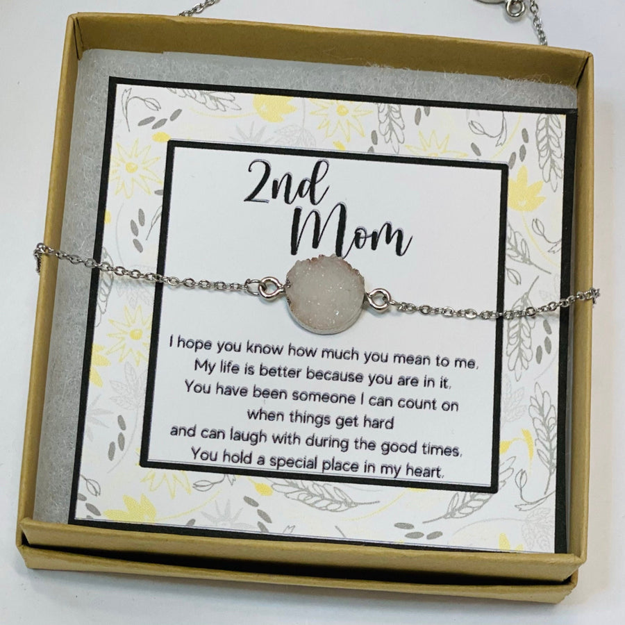 2nd mom gifts, Stepmom necklace, Gift for boyfriends mom, Bonus