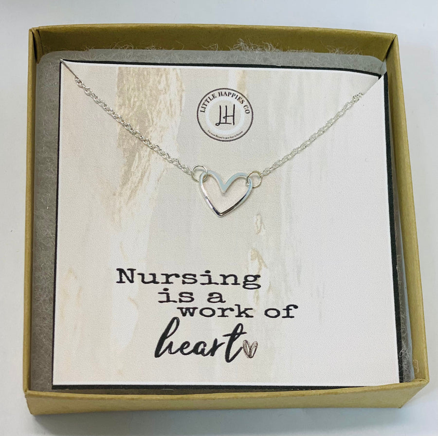 Gift for Nurse, Nurse Thank You Gift, heart Necklace, Nurse Appreciation Gift, Appreciation Gift, Nurse Jewelry, Nurse Necklace, Nurse Gift