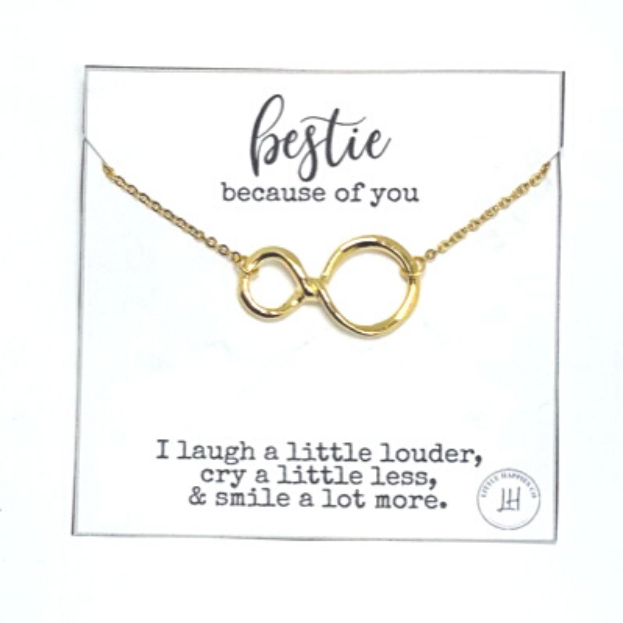 Infinity best deals friend necklaces