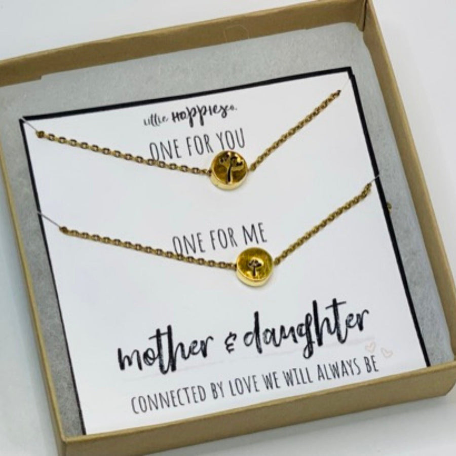 Mother daughter matching necklaces, Matching necklaces for mother and daughter, Mom daughter necklace sets, To my daughter necklace from mom