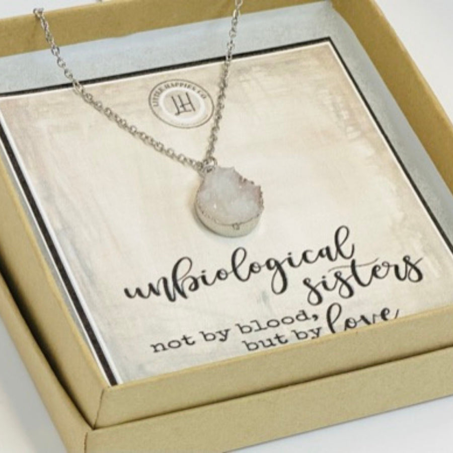 Unbiological Sister - Interlocking Heart Necklace – Shine Jewelry Choice