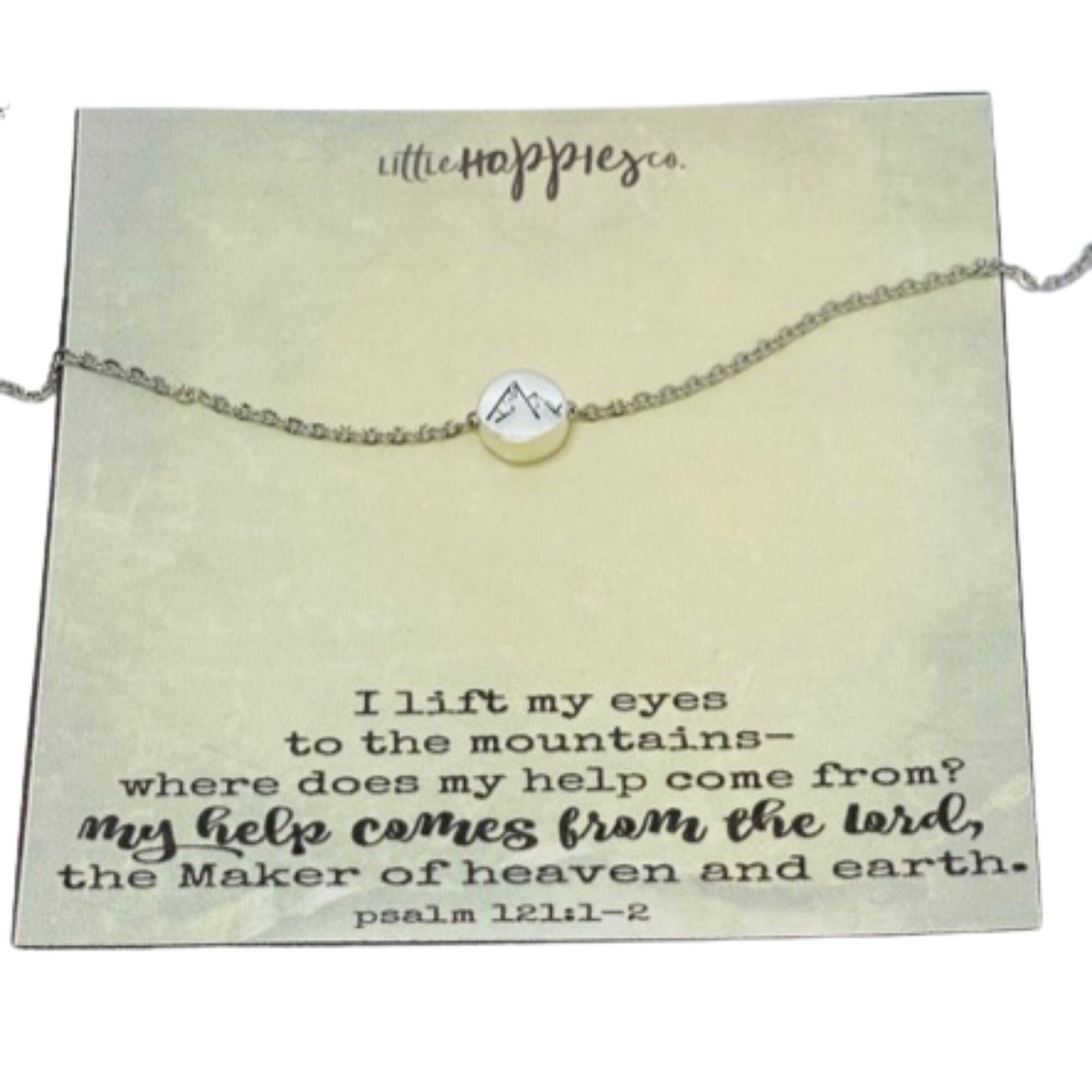 Psalm 121 necklace, Mountain necklace, Positive gifts for friends, Gifts to encourage and inspire, Christian necklace, Christian gifts