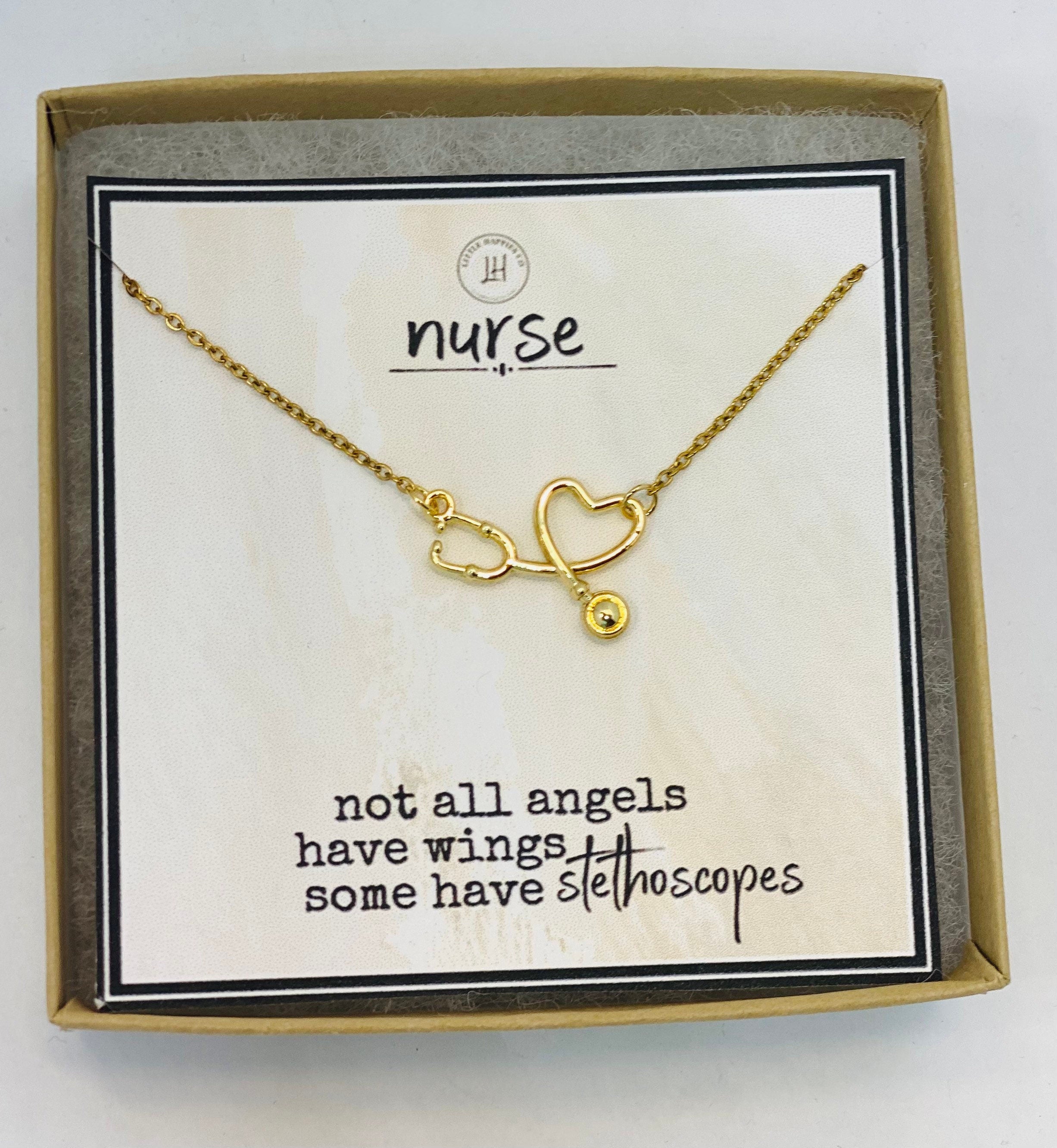 Nurse gift, Stethoscope necklace, RN nurse necklace, RN gifts, doctor gift, LPN gift, Gift for nursing student, nurse appreciation