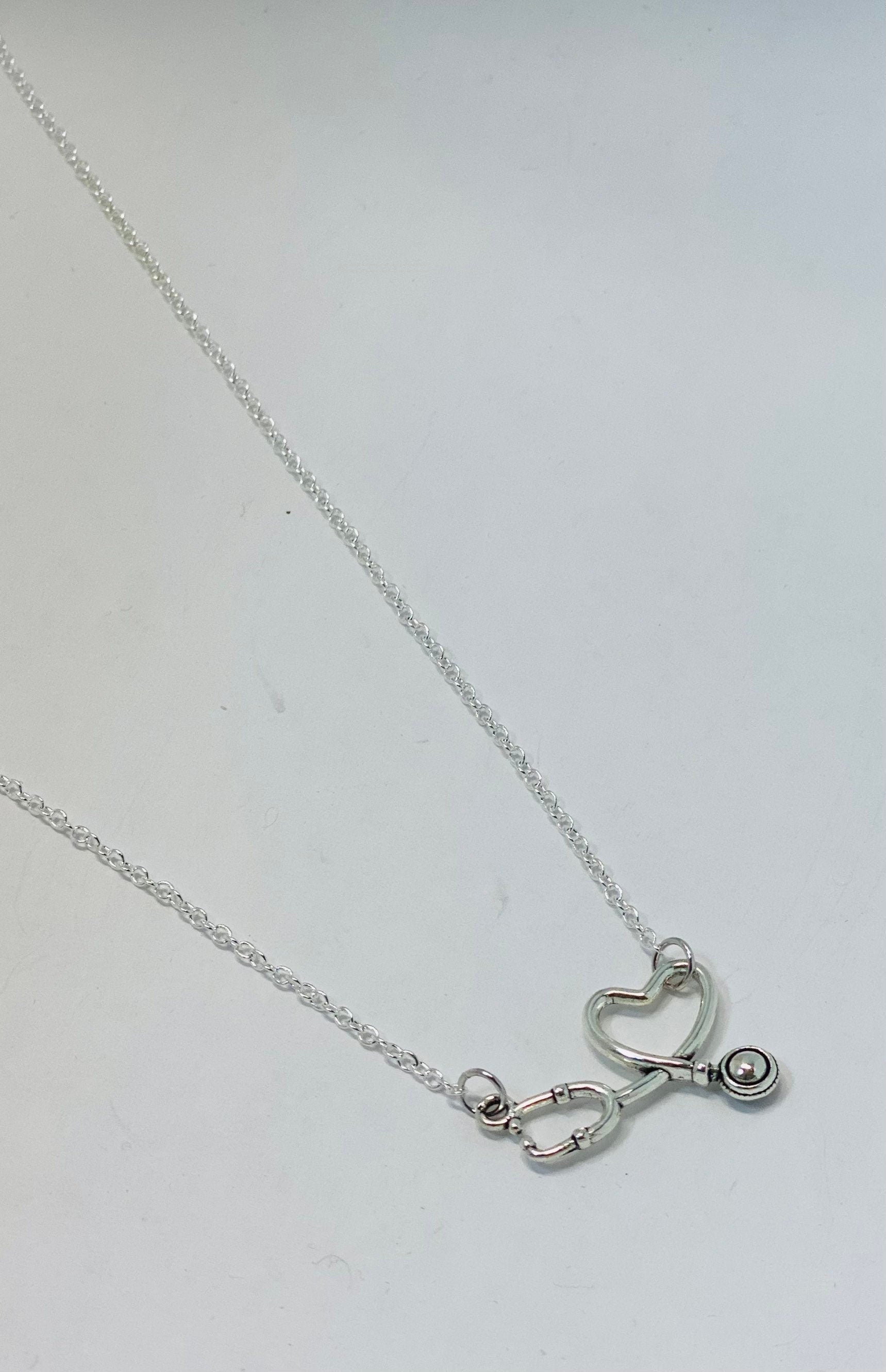 Nurse gift, Stethoscope necklace, RN nurse necklace, RN gifts, doctor gift, LPN gift, Gift for nursing student, nurse appreciation