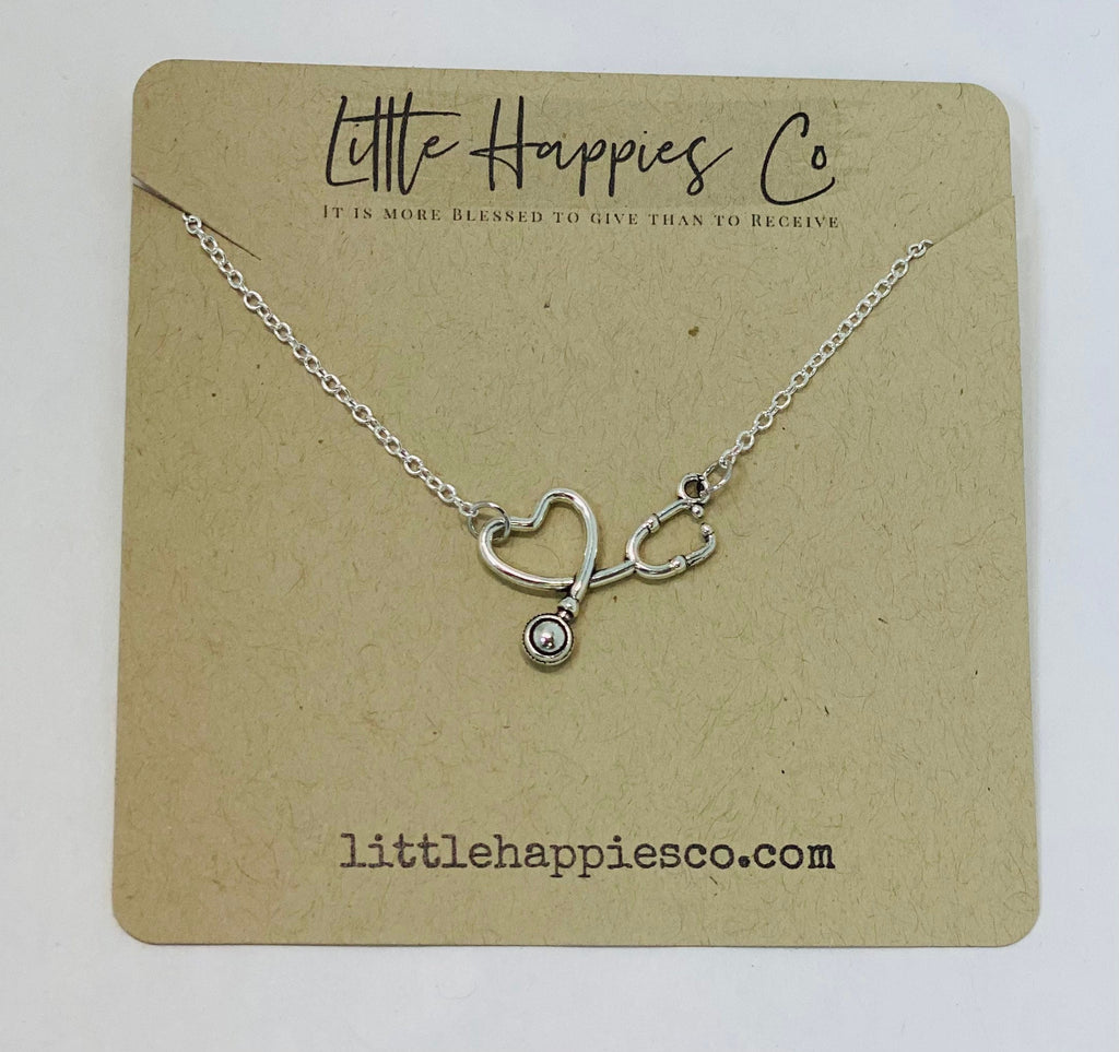 Nurse Jewelry, Nurse Necklace, Gift for Nurse, Nurse Thank You Gift, Stethoscope Necklace, Nurse Appreciation Gift, Nurse Gift, Stethoscope