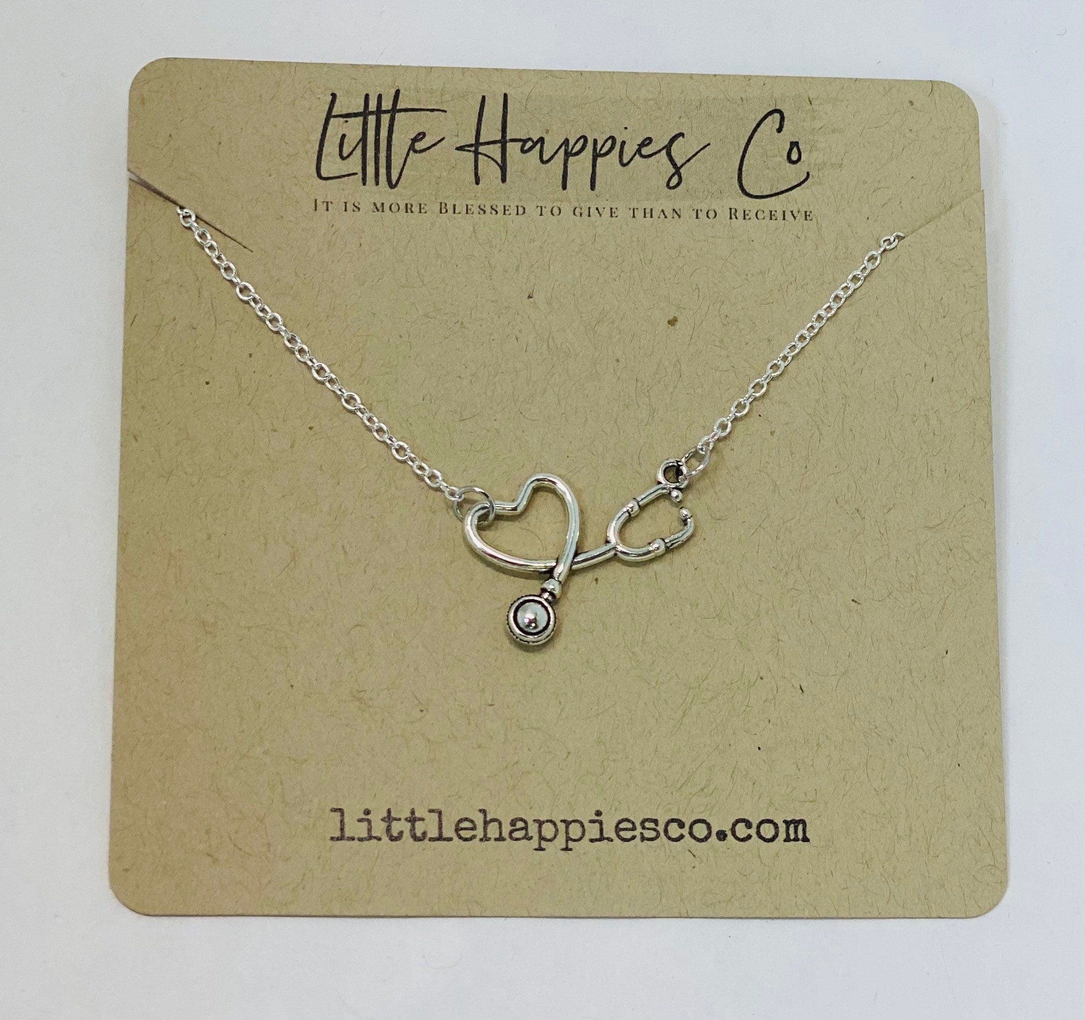 Nurse Jewelry, Nurse Necklace, Gift for Nurse, Nurse Thank You Gift, Stethoscope Necklace, Nurse Appreciation Gift, Nurse Gift, Stethoscope